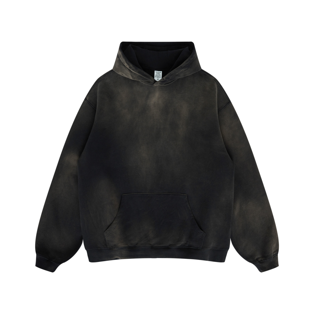 Streetwear Unisex Ombre Washed Effect Hoodie - Print On Demand | HugePOD-9