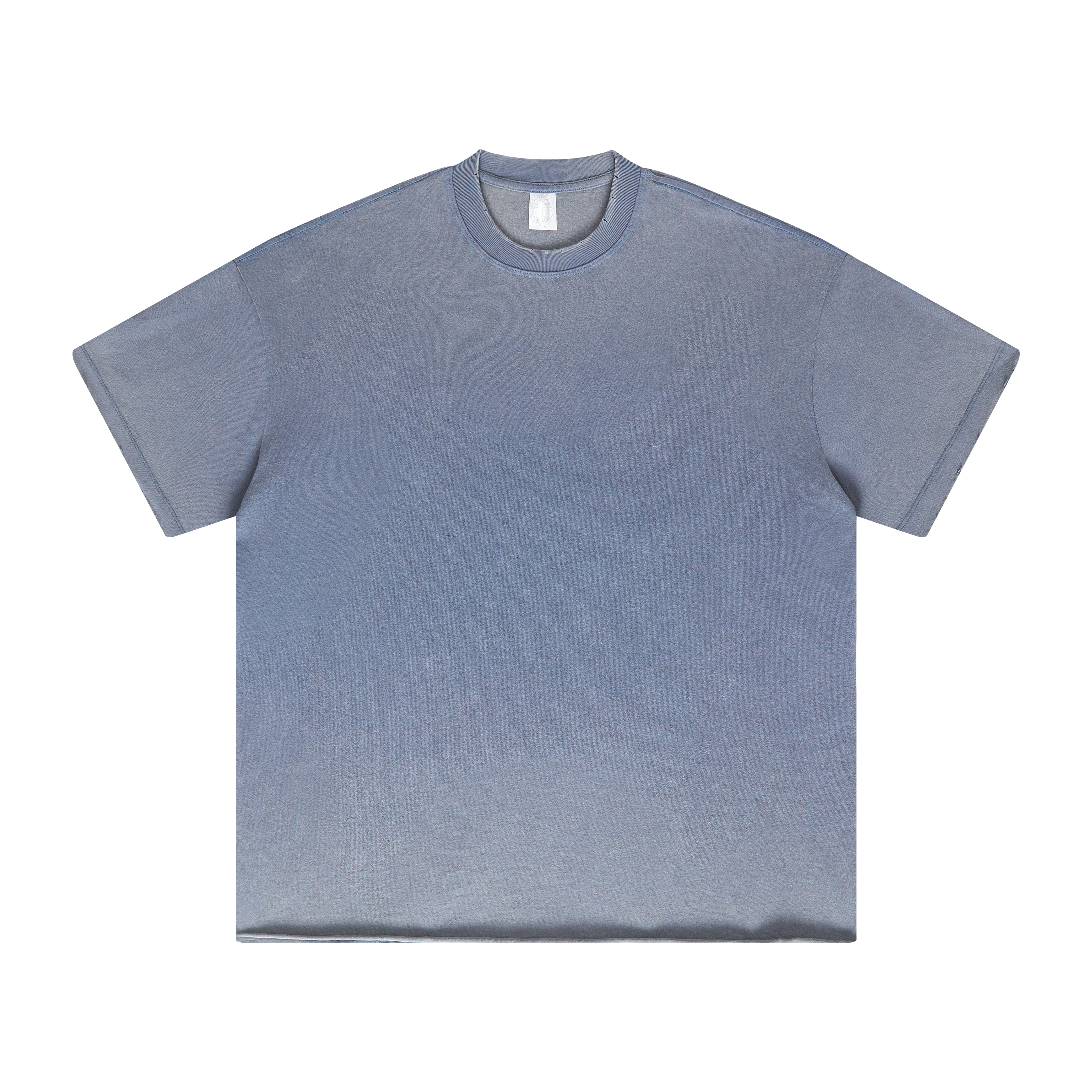 Streetwear Unisex Washed Out Loose T-Shirt With Frayed Edges- Print On Demand | HuygePOD-4