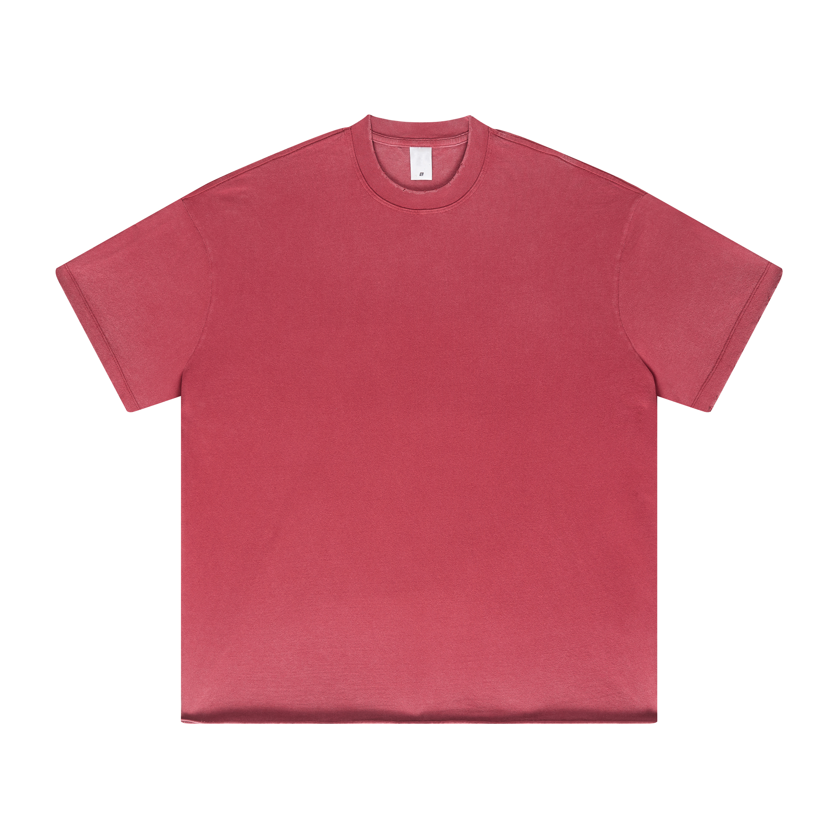 Streetwear Unisex Washed Out Loose T-Shirt With Frayed Edges- Print On Demand | HuygePOD-6