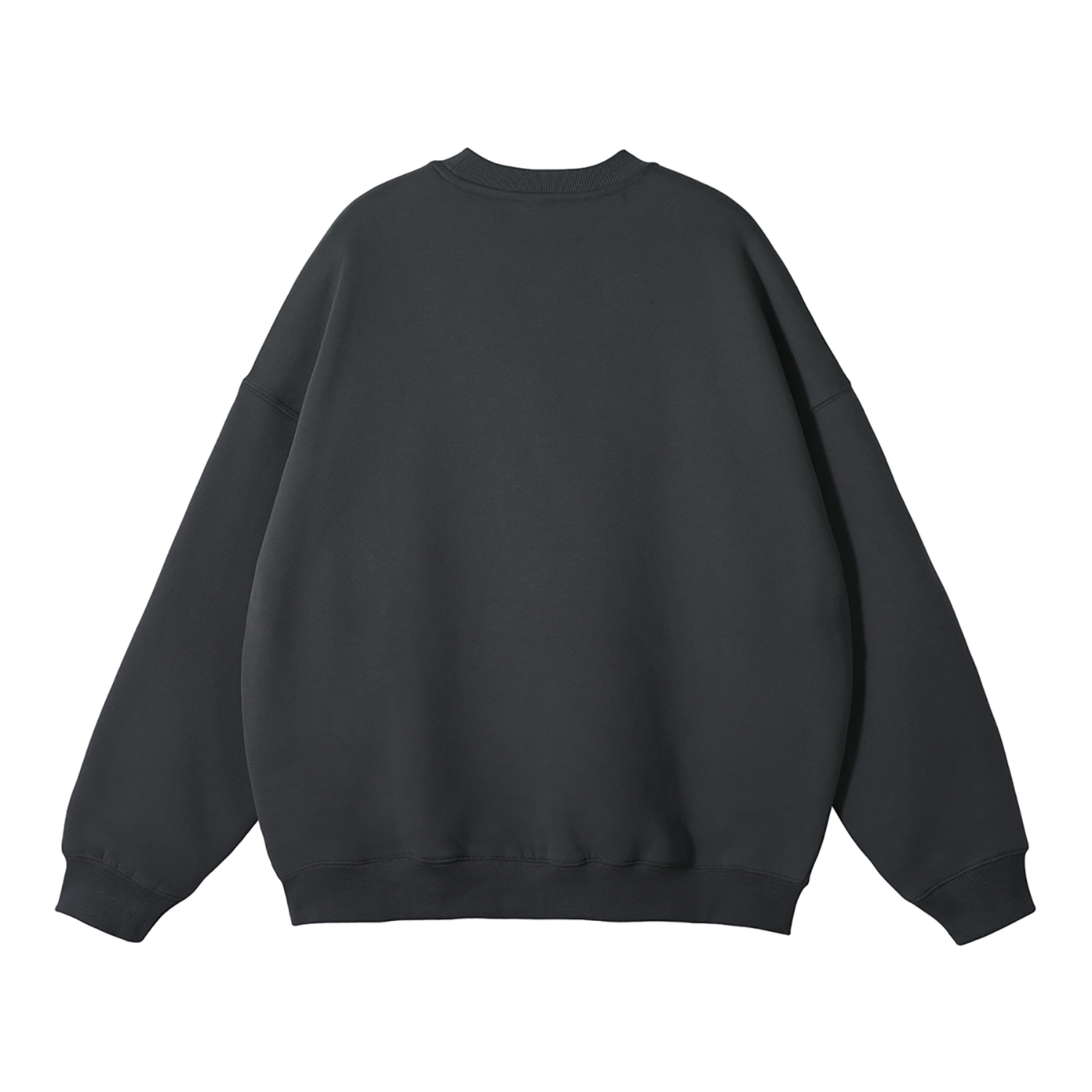 Streetwear Solid Color Fleece Pullover - Print On Demand-32