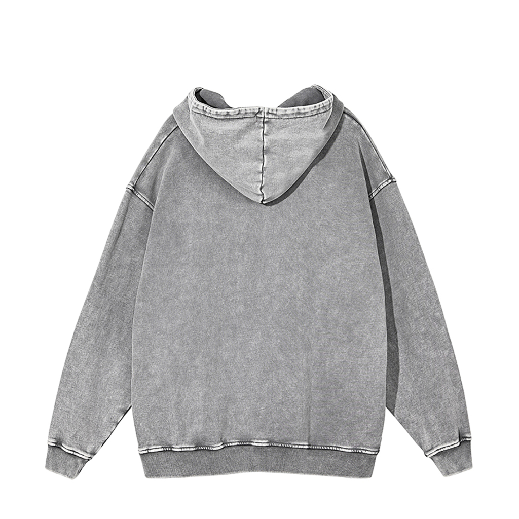 Oversized Snow Wash Hoodie - Print On Demand | HugePOD-14