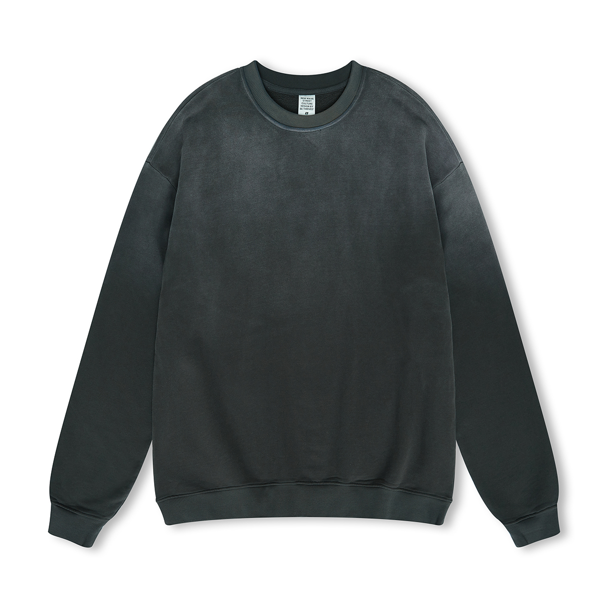 Custom Streetwear Unisex Ombre Washed Effect Sweatshirt - Print On Demand | HugePOD-9