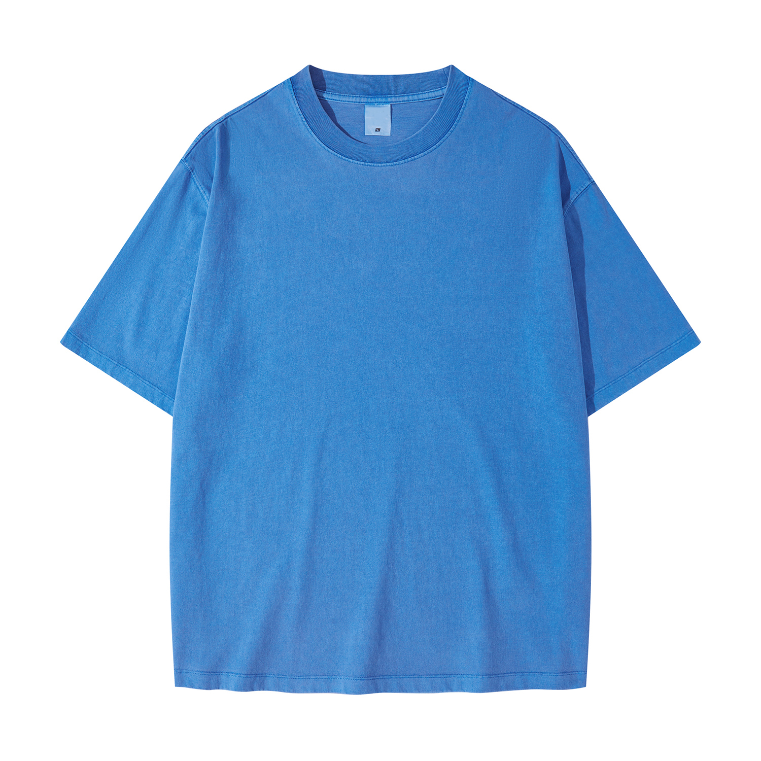 Streetwear Unisex Heavyweight Drop Shoulder Vintage Washed 100% Cotton T-Shirt - Print On Demand | HugePOD-11
