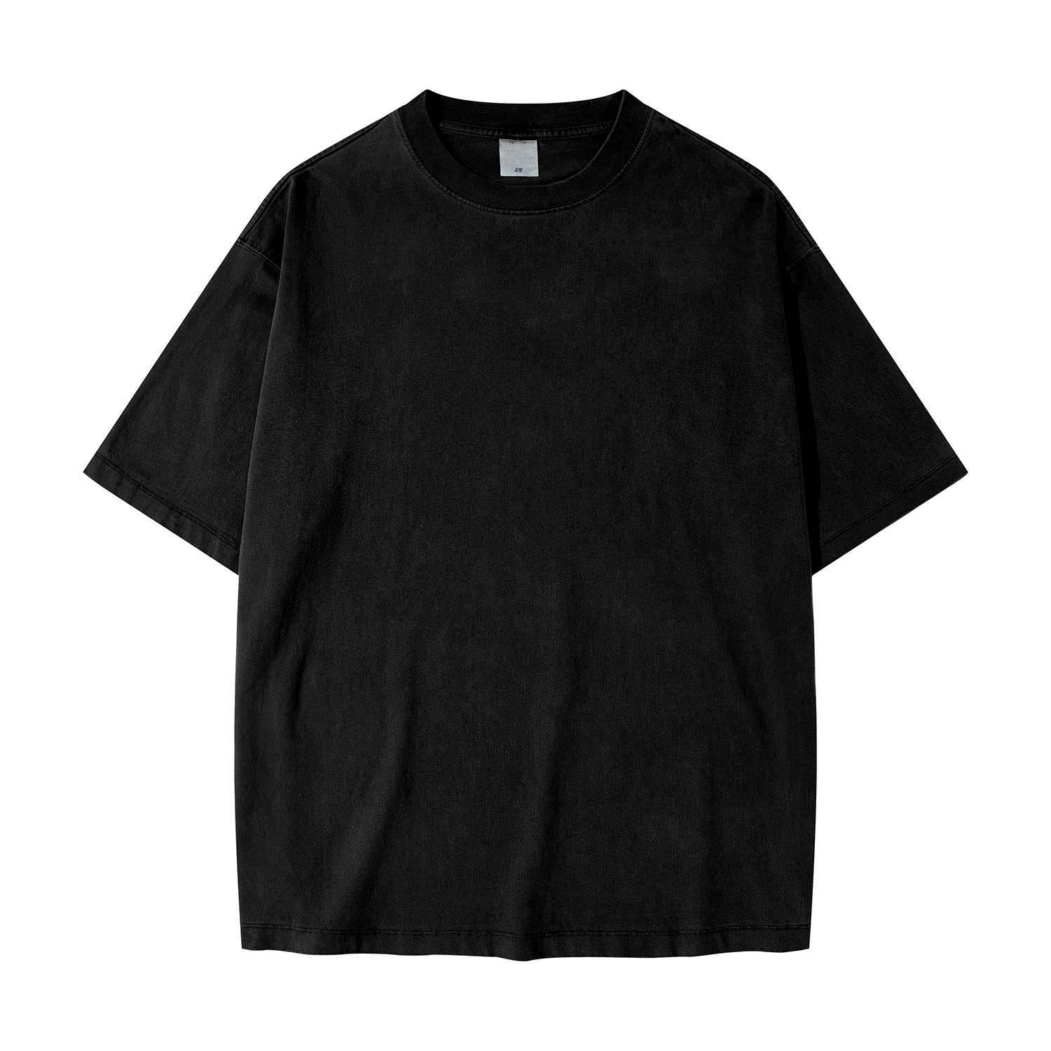 Streetwear Unisex Heavyweight Drop Shoulder Vintage Washed 100% Cotton T-Shirt - Print On Demand | HugePOD-16