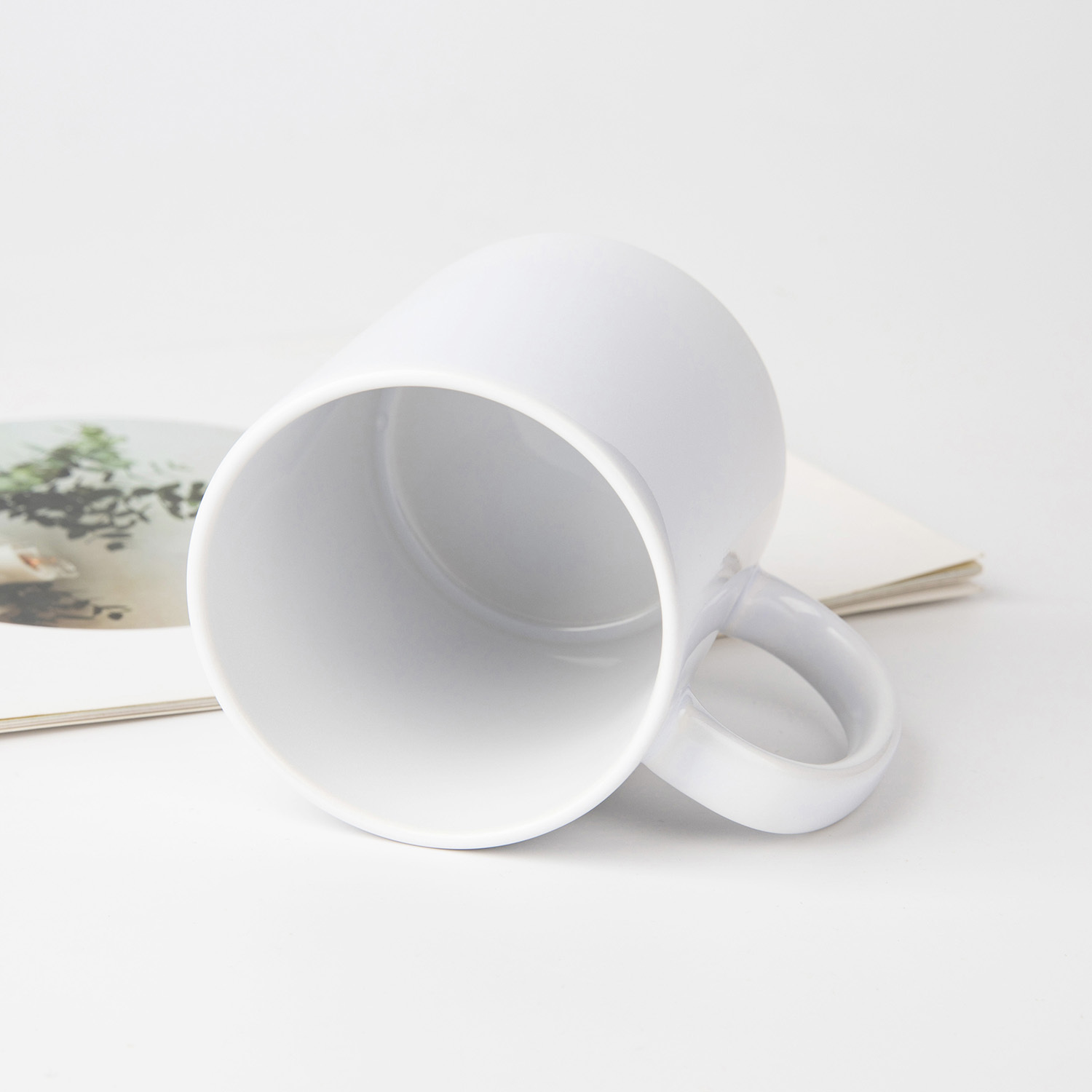 Print On Demand White Ceramic Mug - Print On Demand | HugePOD-3