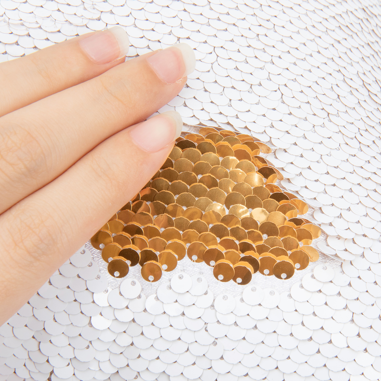 Golden Sequin Cushion Cover Without Filler | HugePOD-8