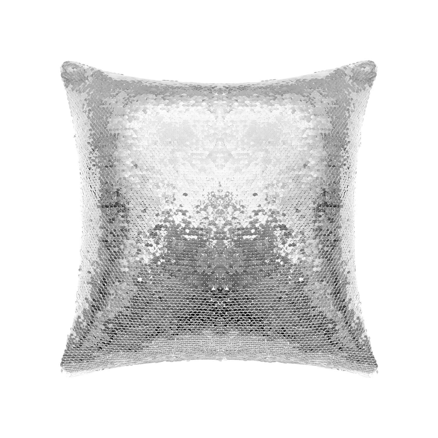 Silver Sequin Cushion Cover Without Filler | HugePOD-6