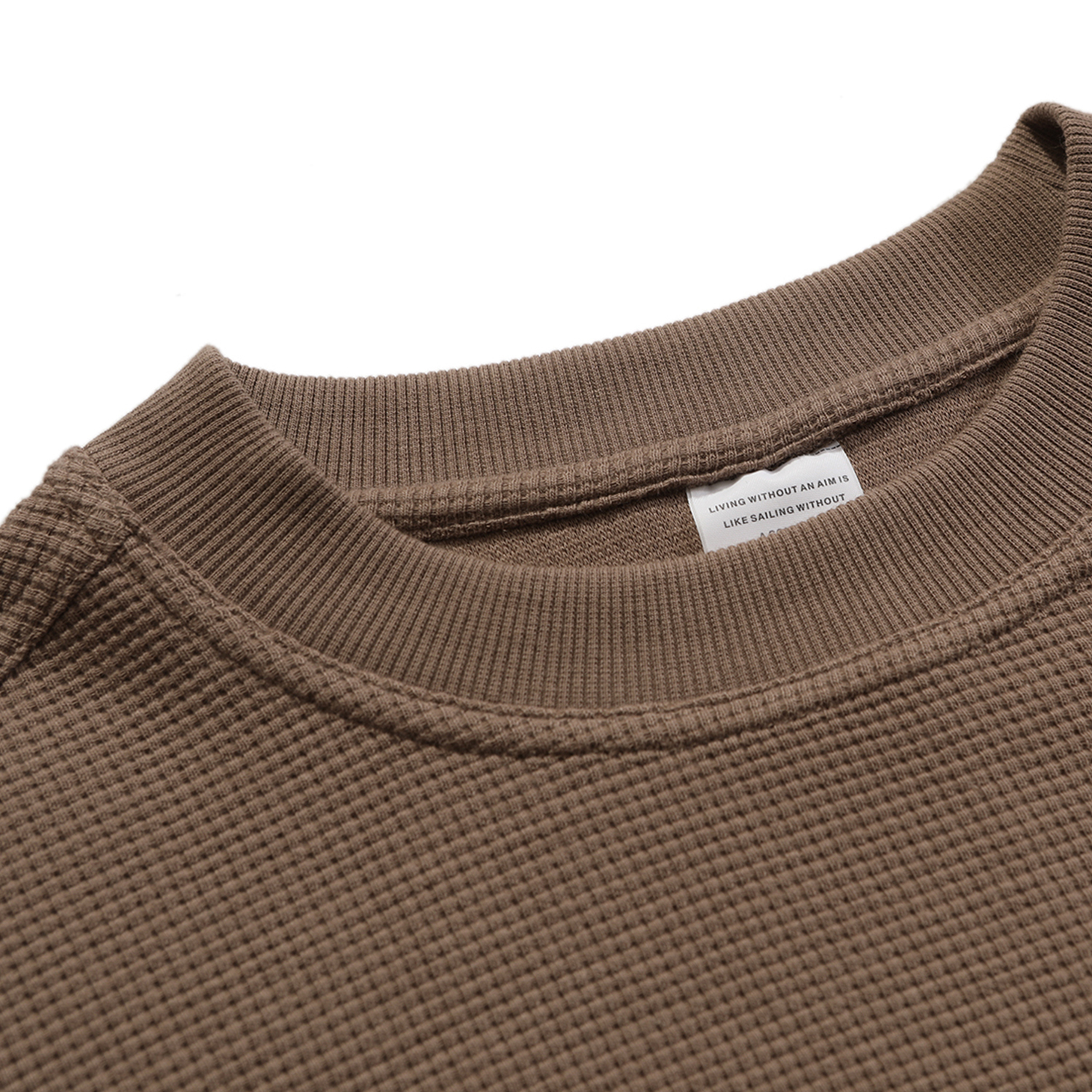 Streetwear Unisex Loose-Fit Waffle Stitch Fabric T-Shirt - Print On Demand | HugePOD-14
