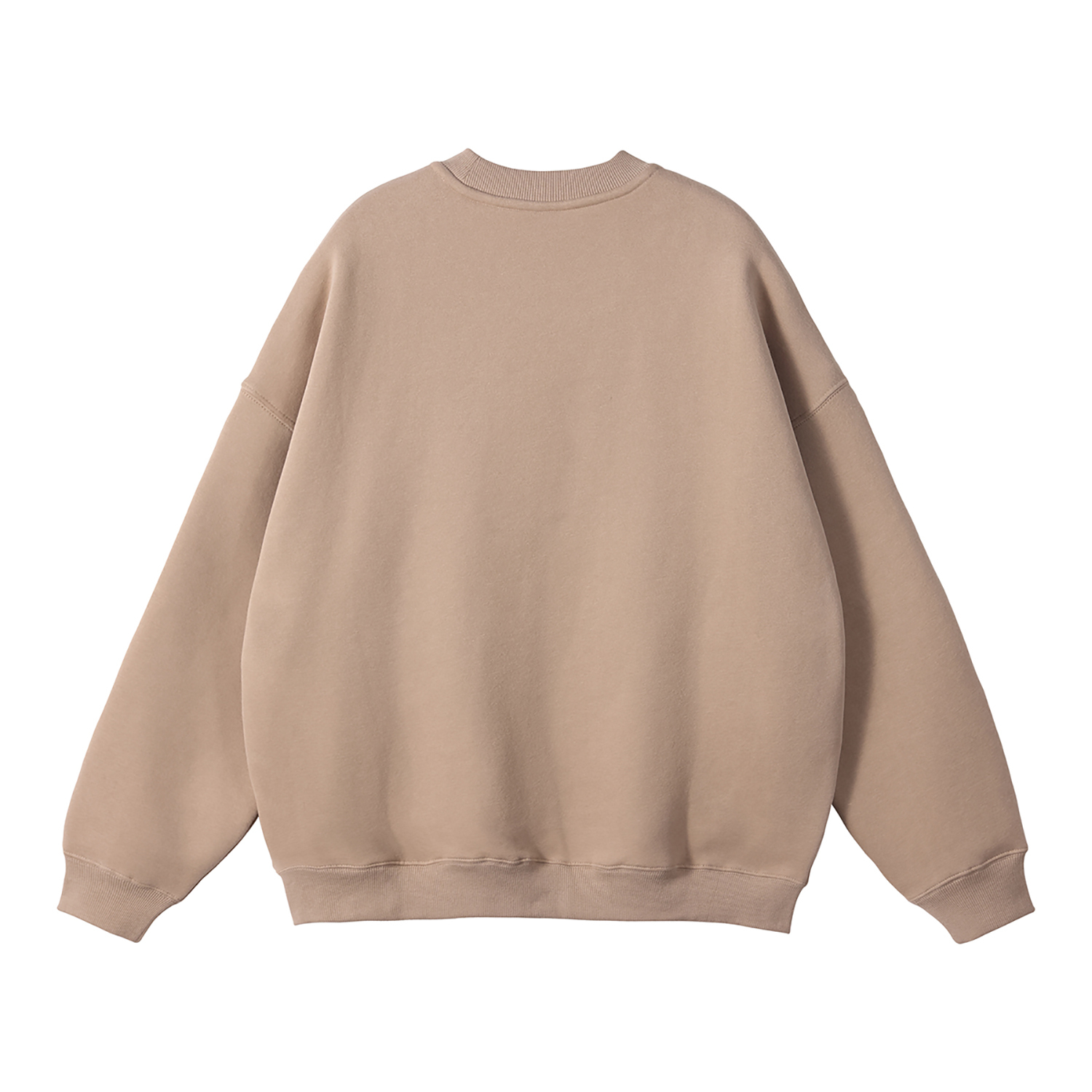 Streetwear Solid Color Fleece Pullover - Print On Demand-20