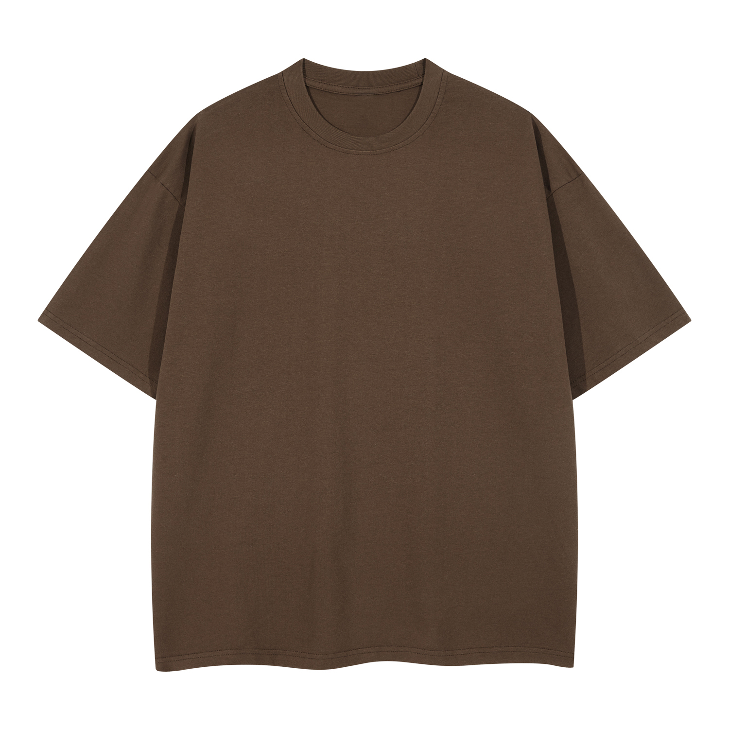 Streetwear Unisex  Earth Tone Loose Fit FOG 100% Cotton T-Shirt | HugePOD-17