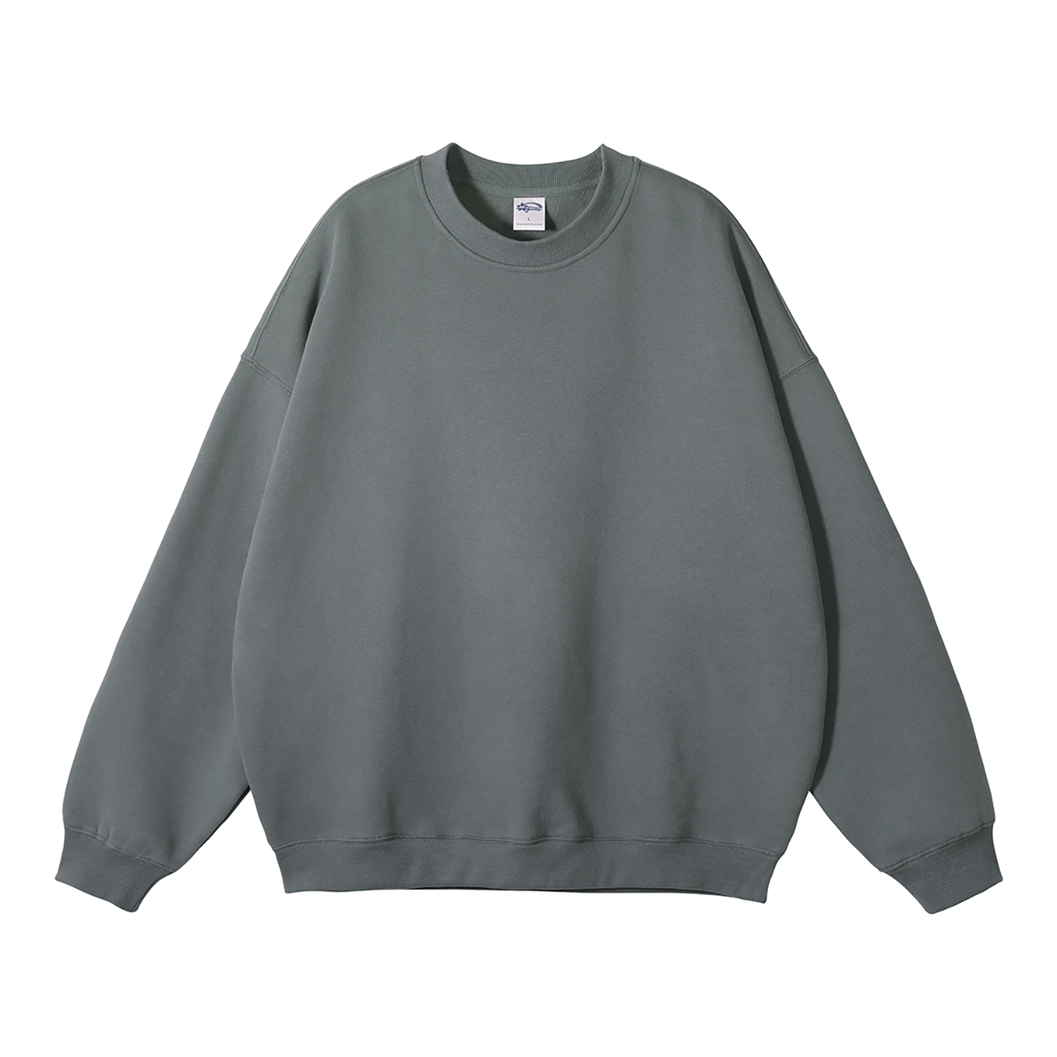 Streetwear Solid Color Fleece Pullover - Print On Demand-21