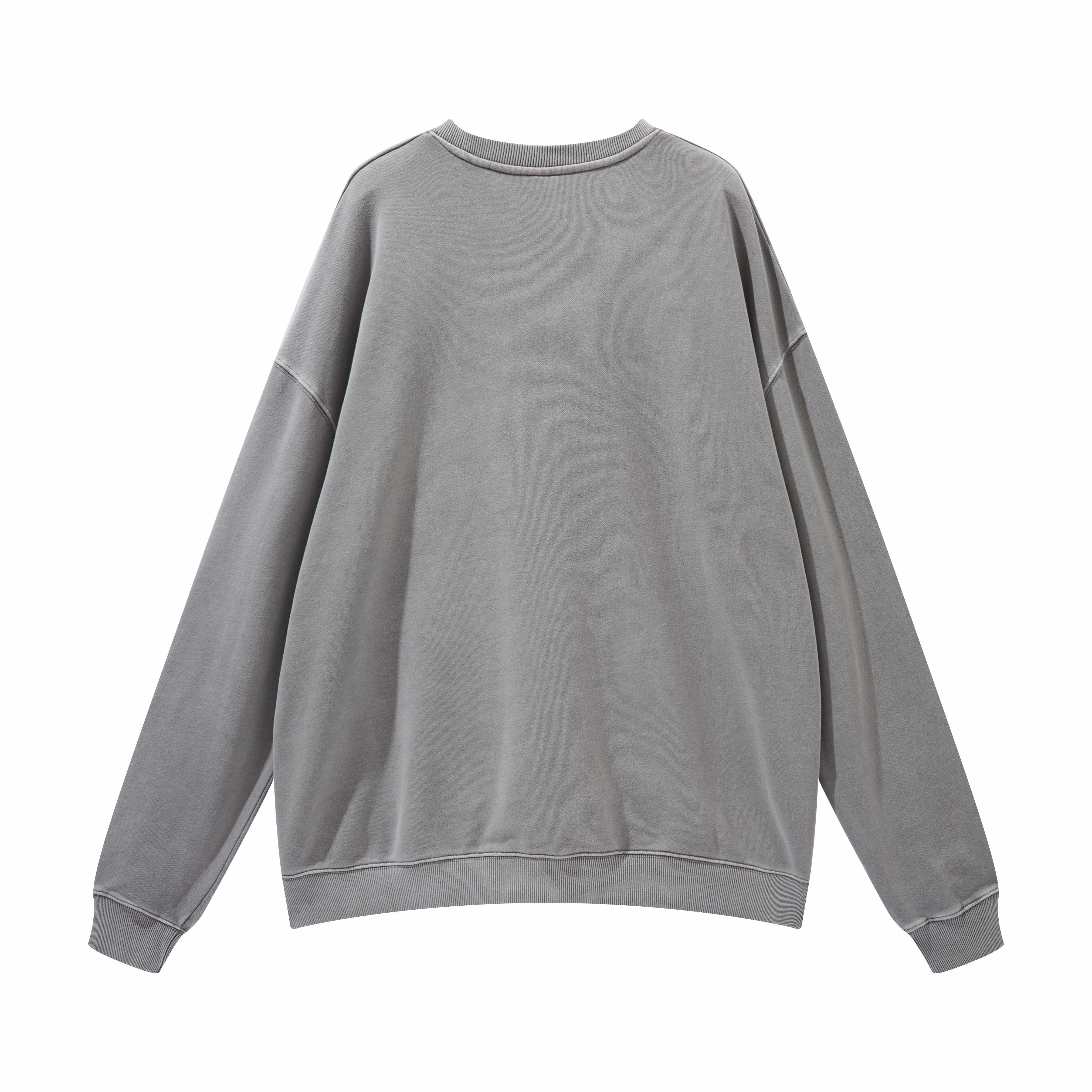 Custom Streetwear Unisex Split Hem Washed Pullover - Print On Demand | HugePOD-6