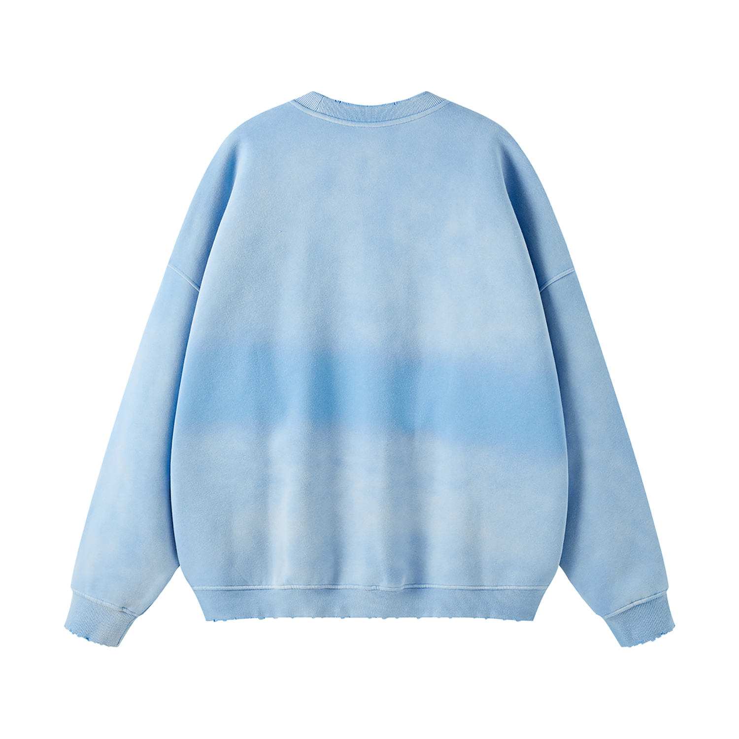 Streetwear Colored Gradient Washed Effect Pullover - Print On Demand-21