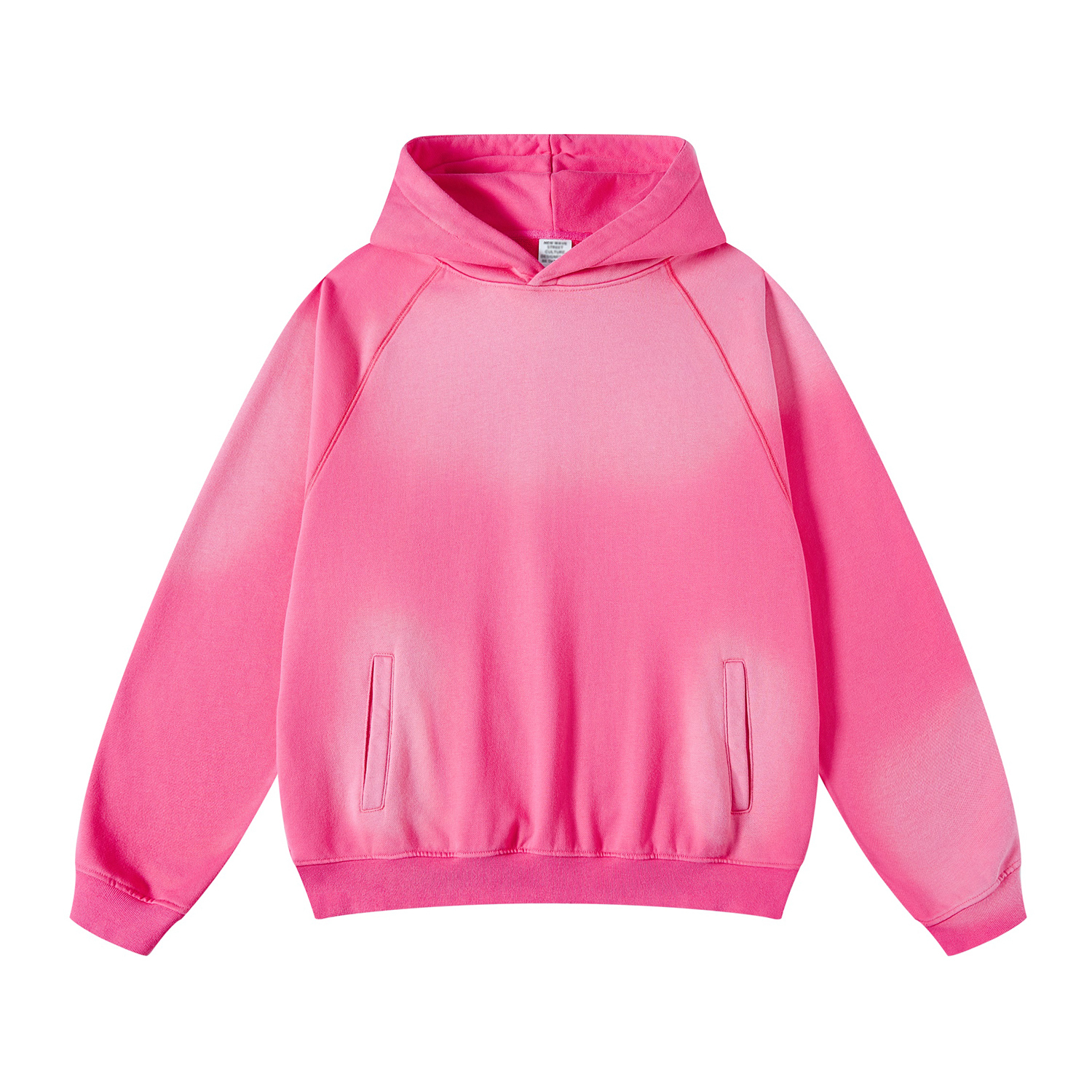 Streetwear Unisex Ombre Washed Effect Colored Hoodie - Print On Demand-10