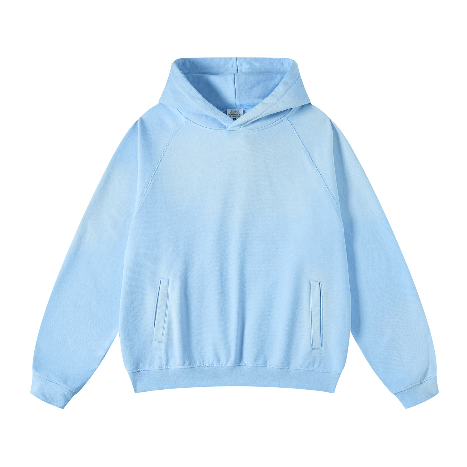Streetwear Unisex Ombre Washed Effect Colored Hoodie - Print On Demand-7