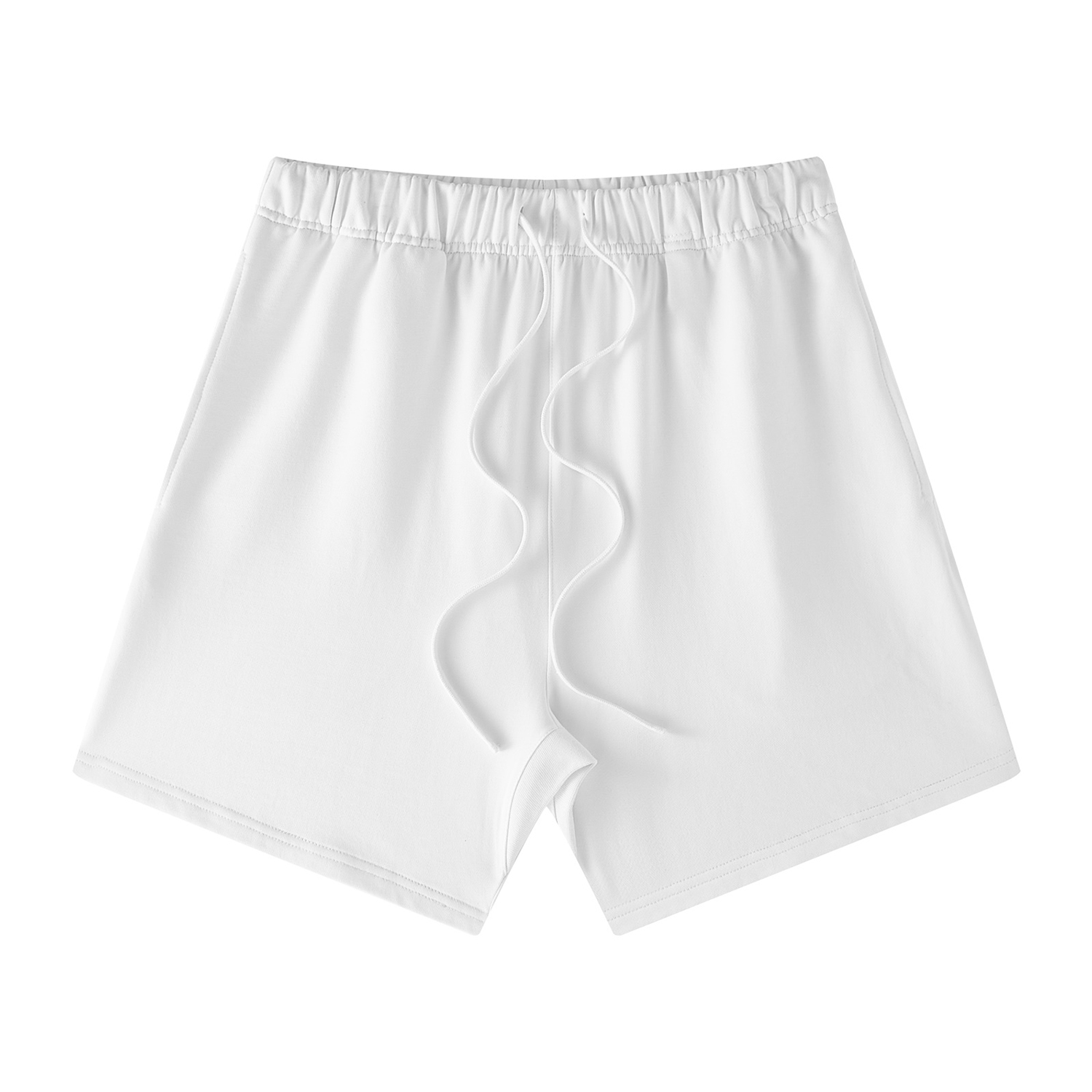 Streetwear Unisex Basic Earth Tone Loose Fit FOG 100% Cotton Shorts - Print On Demand | HugePOD-5