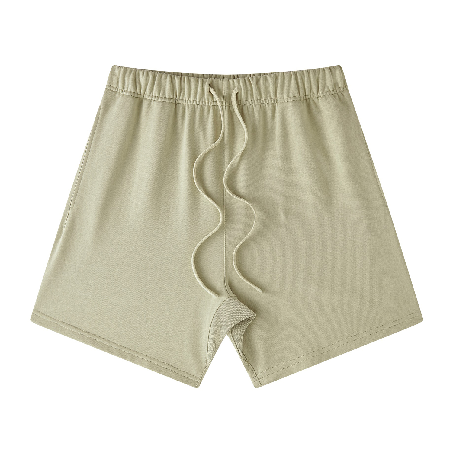 Streetwear Unisex Basic Earth Tone Loose Fit FOG 100% Cotton Shorts - Print On Demand | HugePOD-12