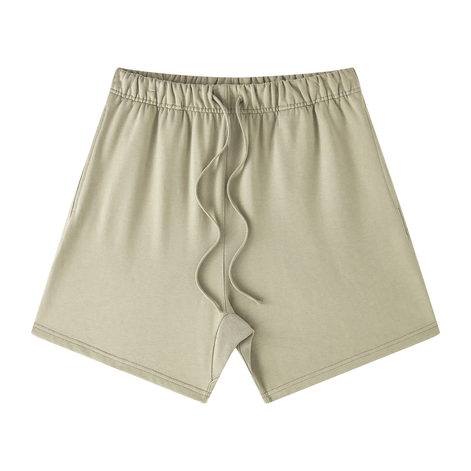 Streetwear Unisex Basic Earth Tone Loose Fit FOG 100% Cotton Shorts - Print On Demand | HugePOD-11