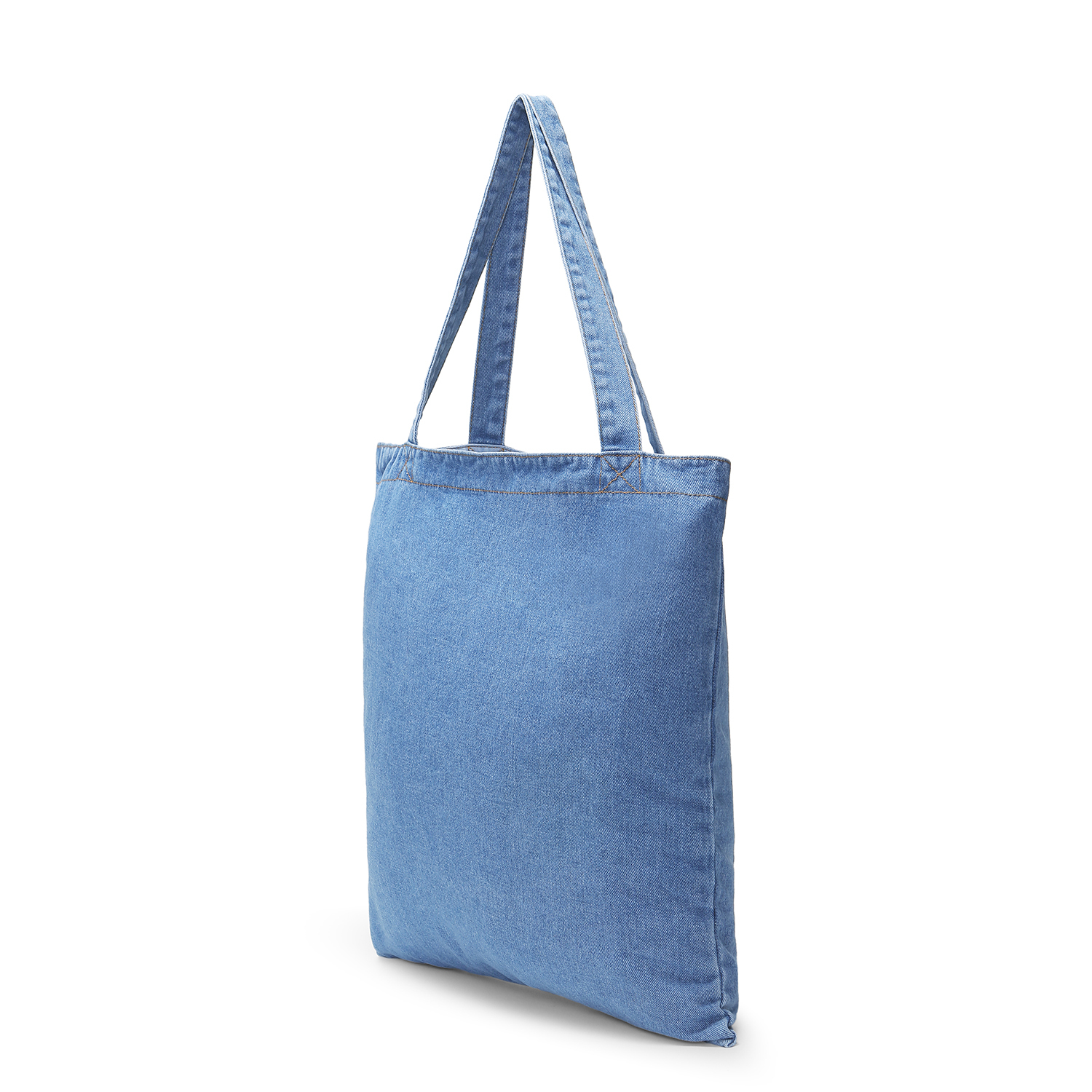 Custom Streetwear Denim Tote Bag for Daily Casual and Outdoor Use - Print On Demand-4