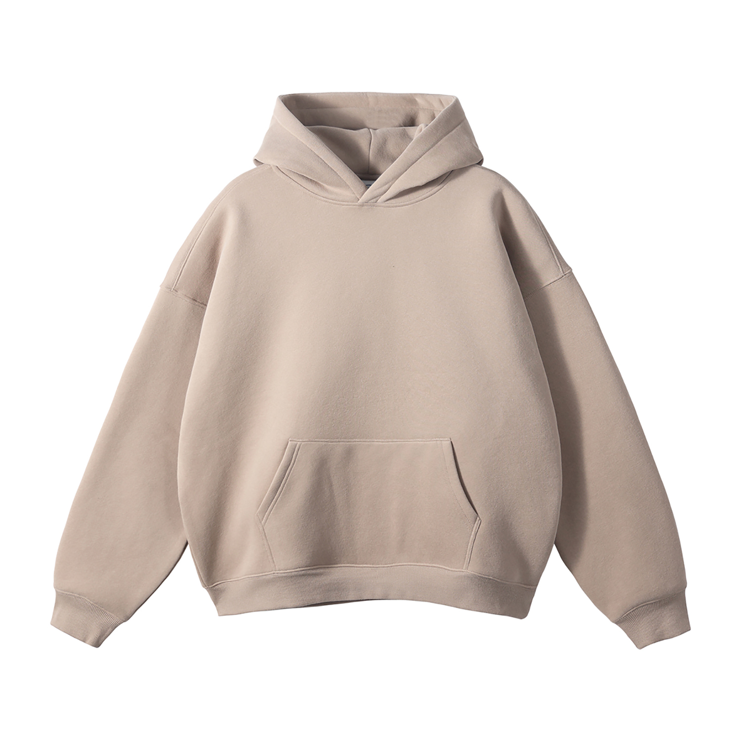 Streetwear Oversized Solid Color Fleece Hoodie | Dropshipping-26
