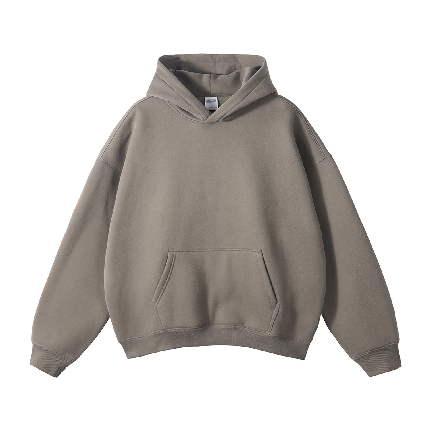 Streetwear Oversized Solid Color Fleece Hoodie | Dropshipping-36