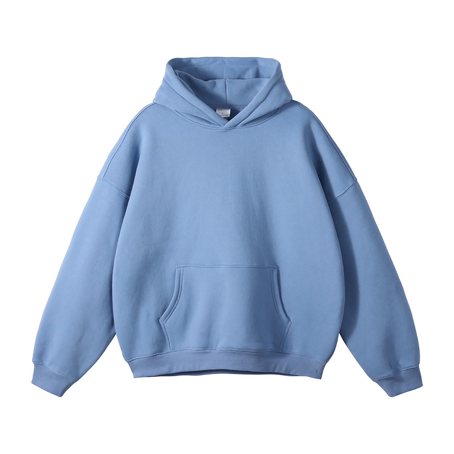 Streetwear Oversized Solid Color Fleece Hoodie | Dropshipping-32