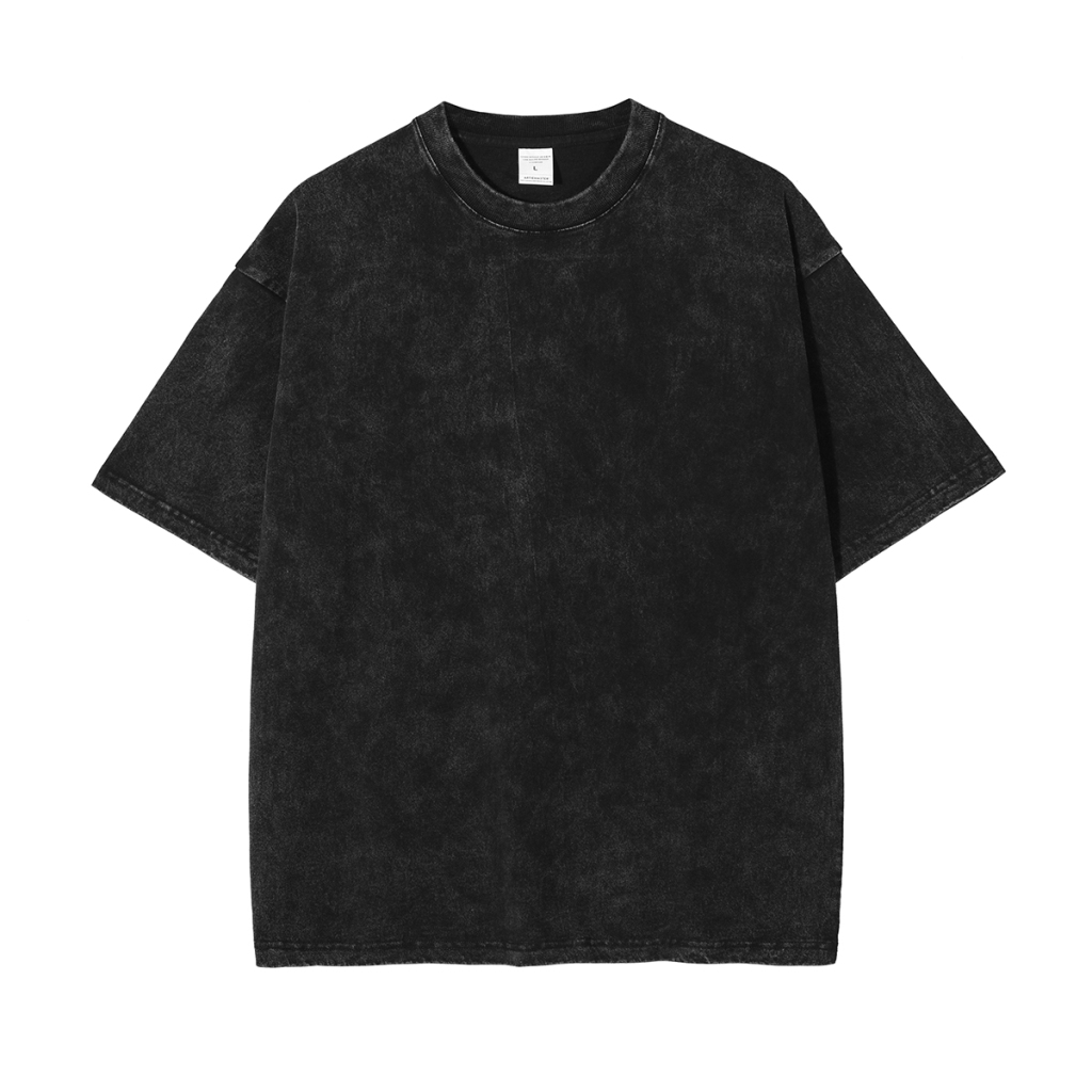 Streetwear Unisex Oversized Snow Wash T-Shirt | HugePOD-Print on Demand-22