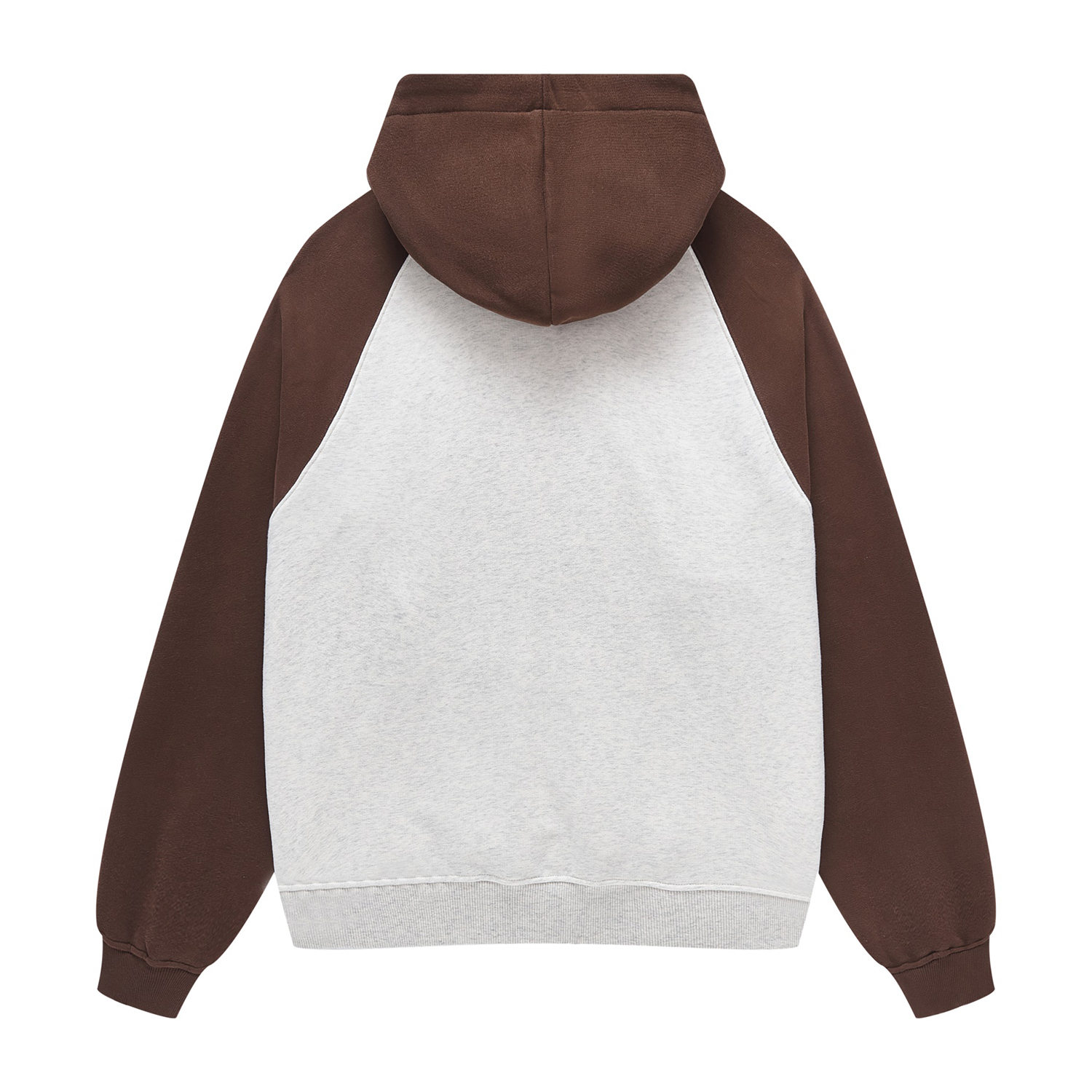 Streetwear Two Tone Raglan Sleeve Fleece Hoodie | Dropshipping-10