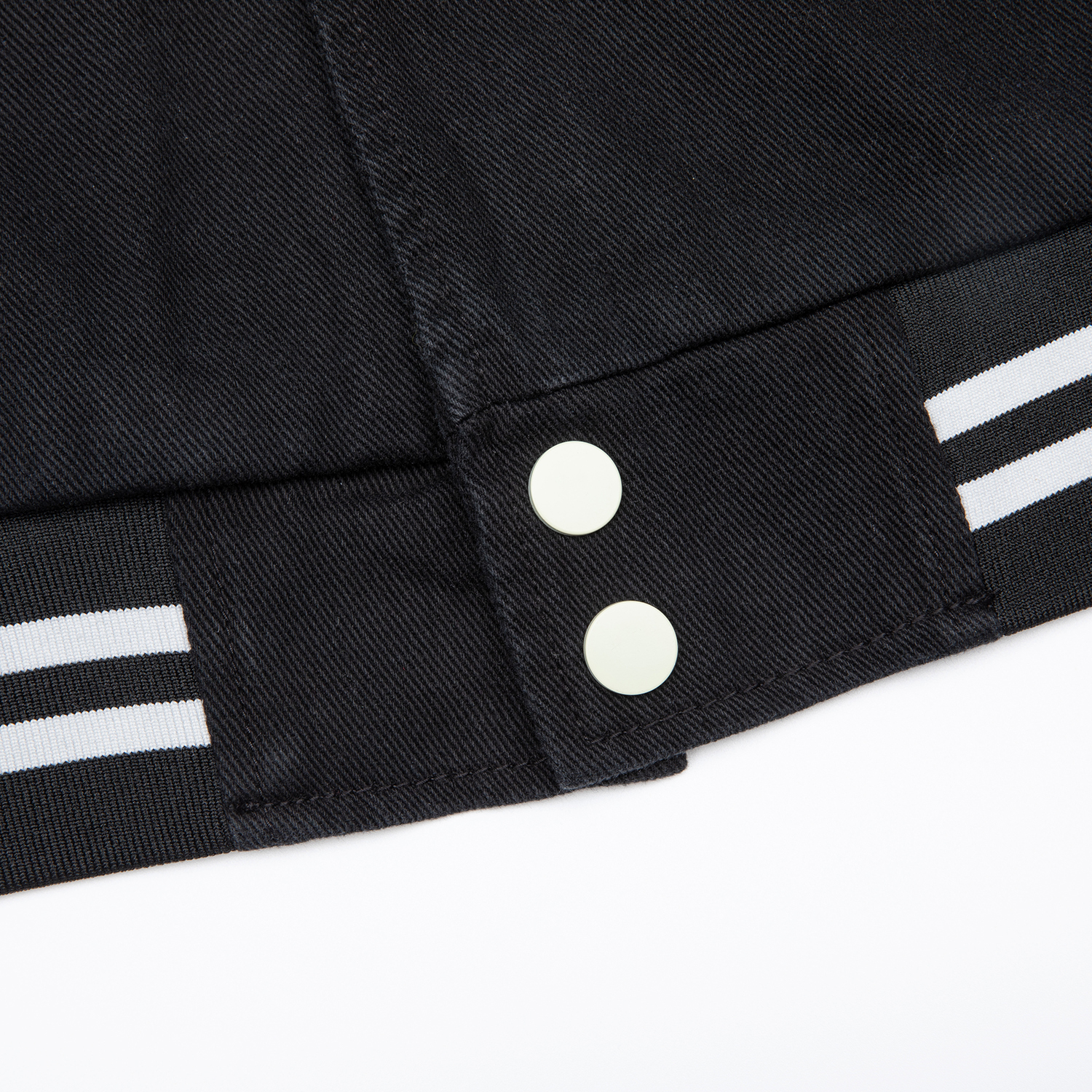 Streetwear Unisex Colorblock Denim Bomber Jacket - Print On Demand | HugePOD-5
