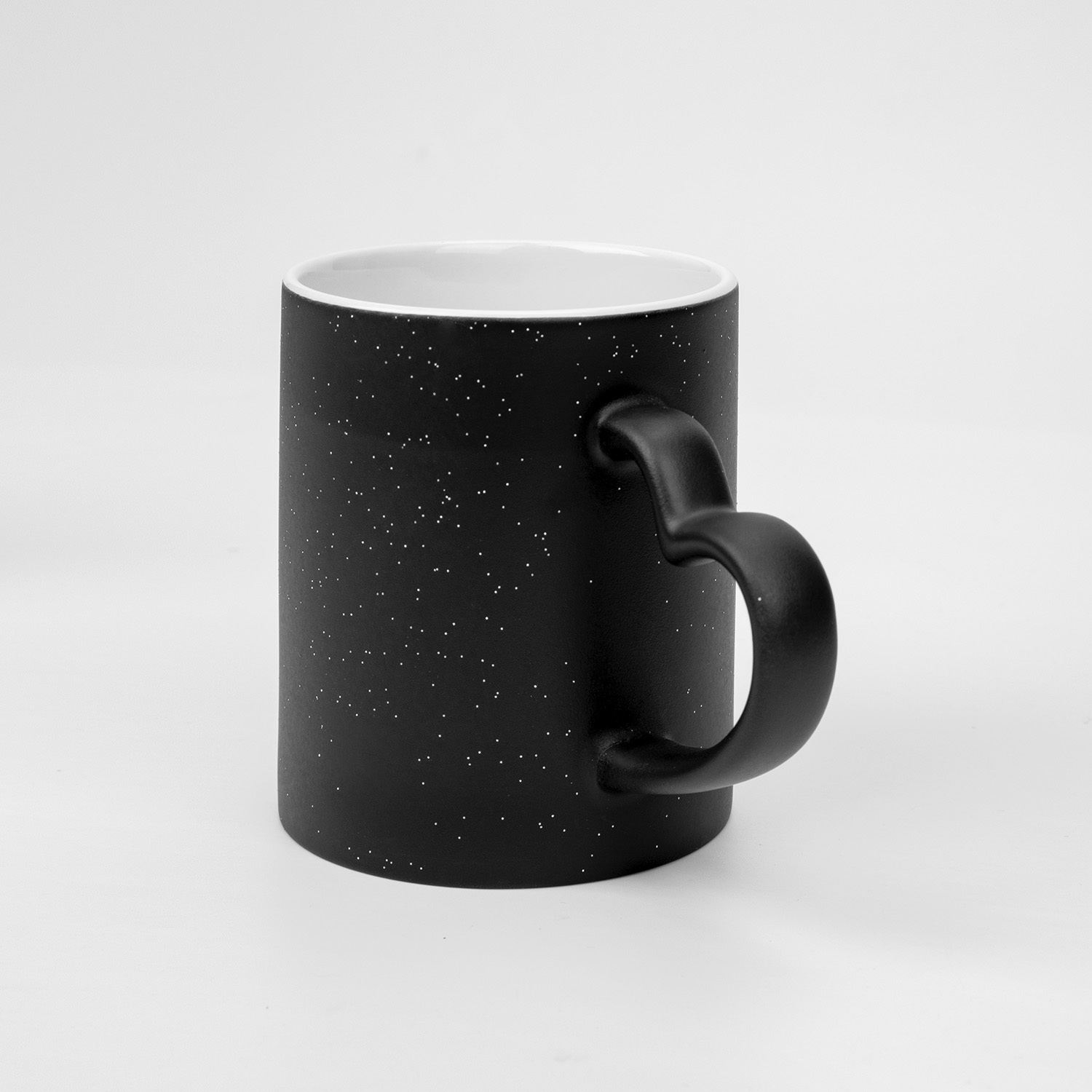 Matte Glitter Color-Changing Black Magic Mug - Print On Demand | HugePOD-5