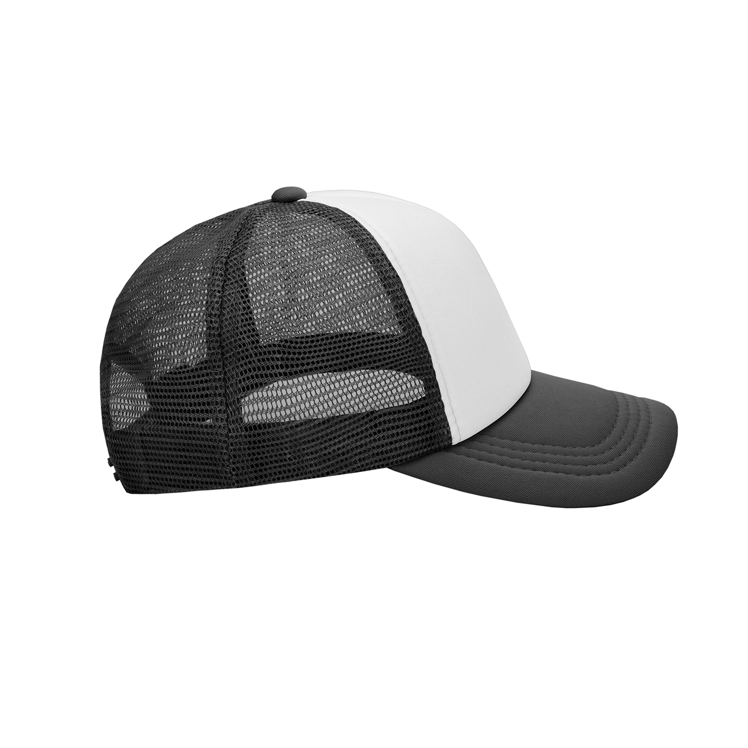 Streetwear Mesh Trucker Cap | Black - Print On Demand | HugePOD-2