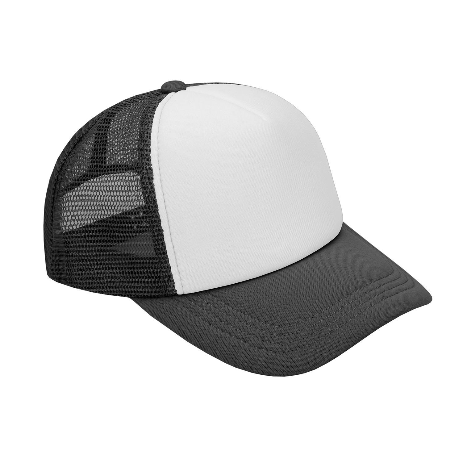 Streetwear Mesh Trucker Cap | Black - Print On Demand | HugePOD-3