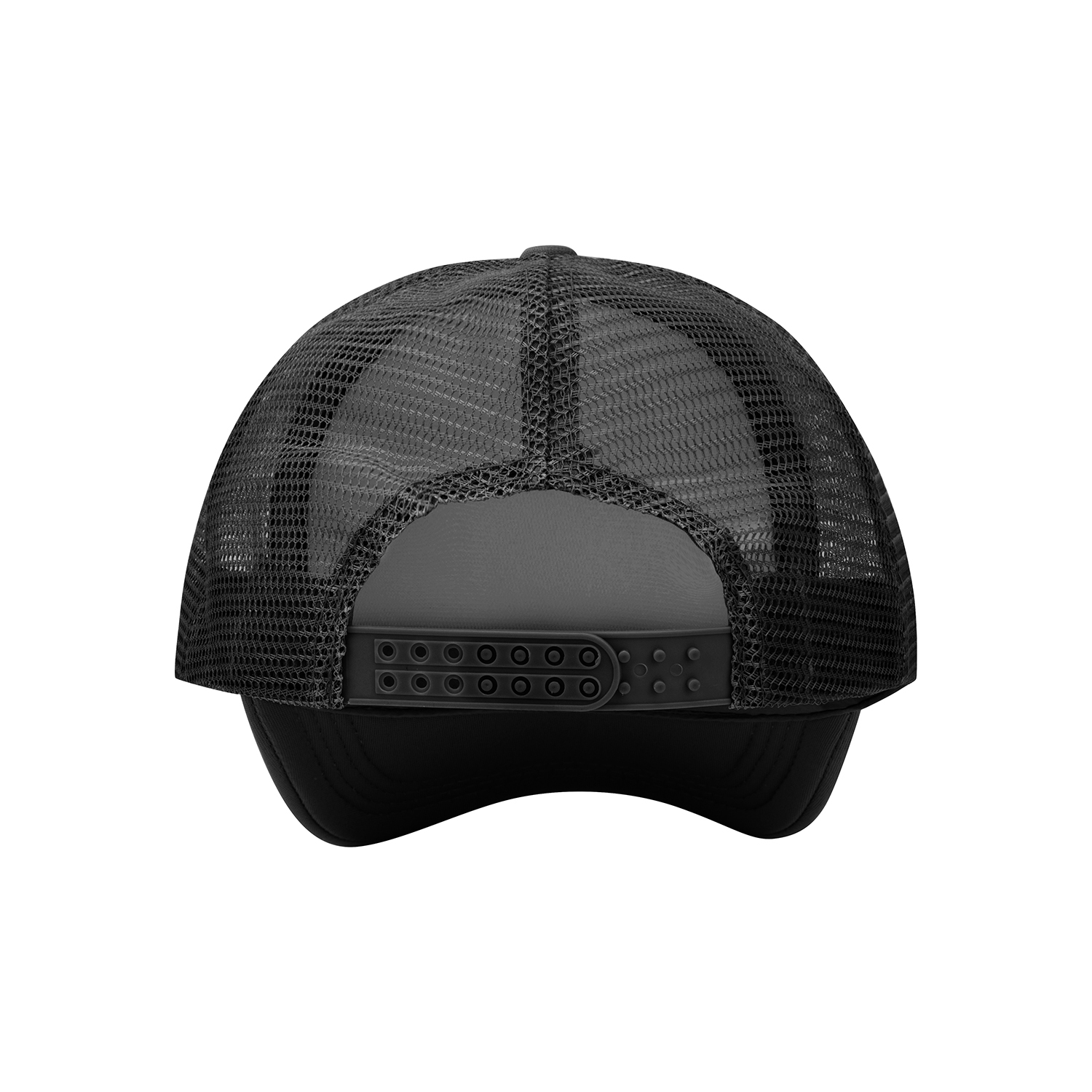 Streetwear Mesh Trucker Cap | Black - Print On Demand | HugePOD-4