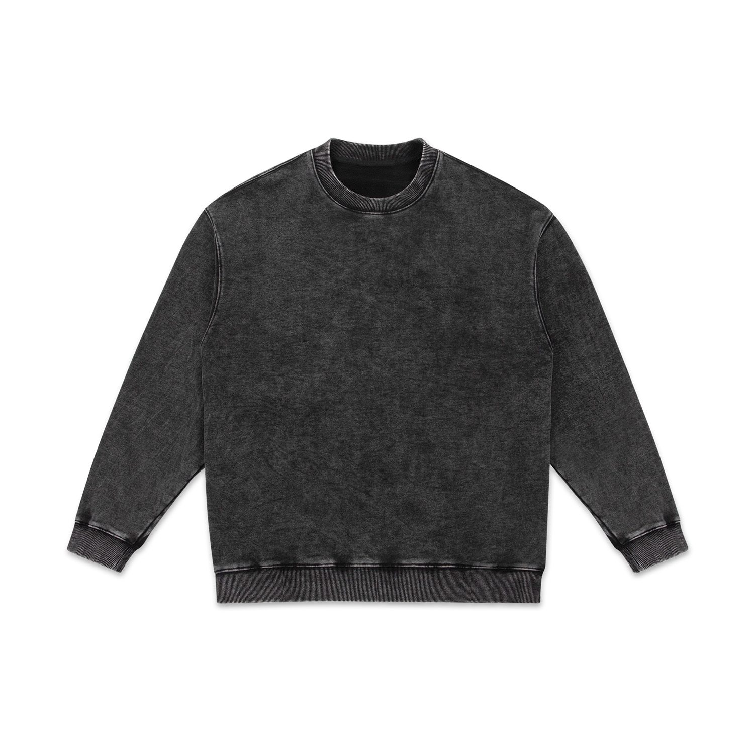 Streetwear Unisex Heavyweight Oversized Stone Wash Sweatshirt - Print On Demand | HugePOD-6
