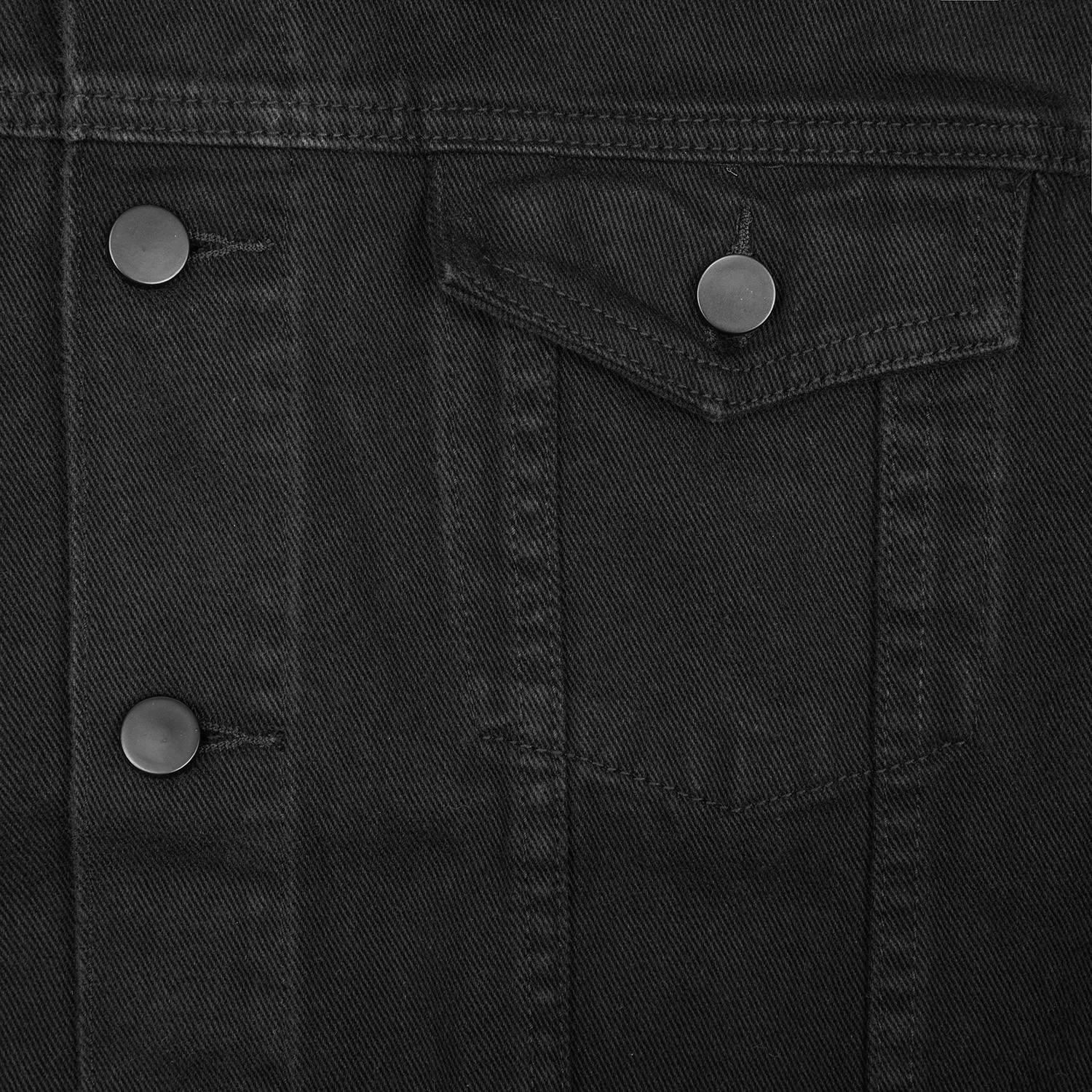 Streetwear Unisex Flap Pocket Denim Jacket - Print On Demand | HugePOD-6