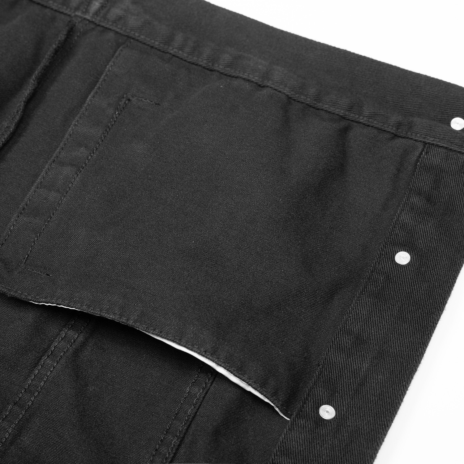 Streetwear Unisex Flap Pocket Denim Jacket - Print On Demand | HugePOD-8