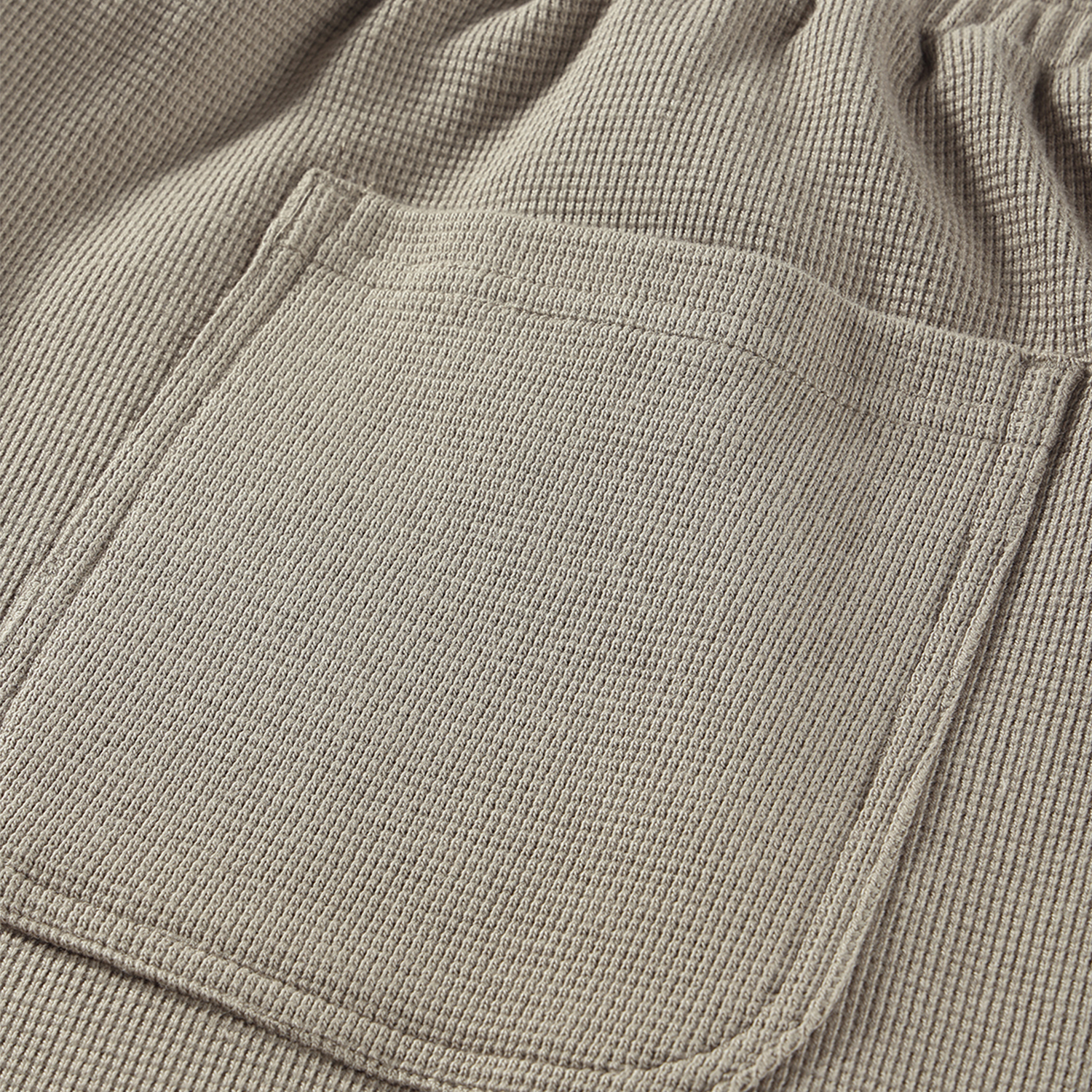 Streetwear 330G Heavyweight Loose-Fit Diamond Waffle Stitch Fabric Shorts - Print On Demand | HugePOD-21