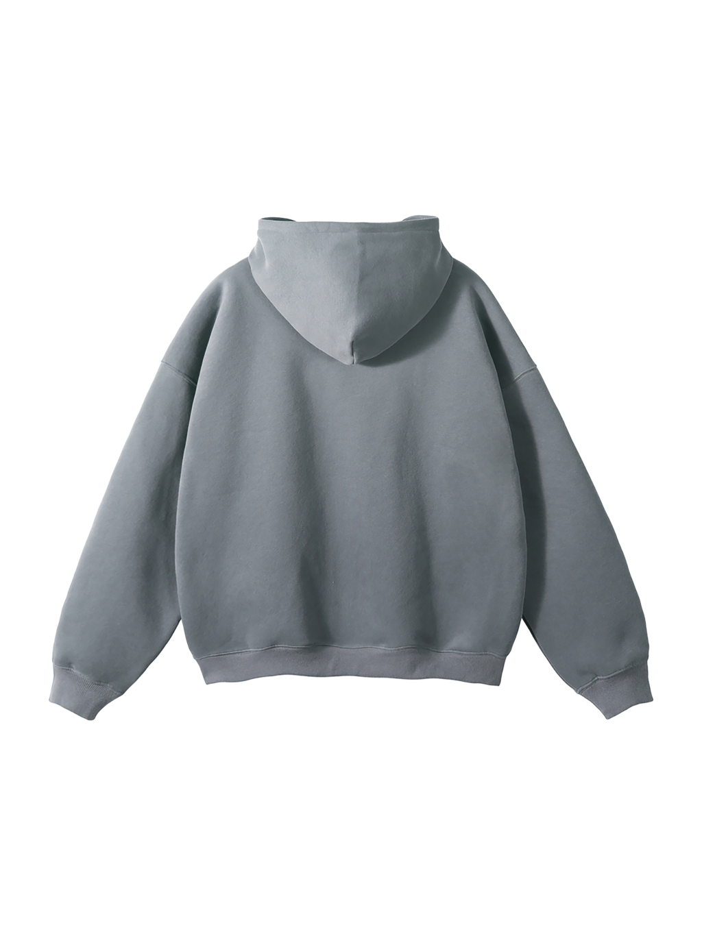 Streetwear Oversized Solid Color Fleece Hoodie | Dropshipping-2