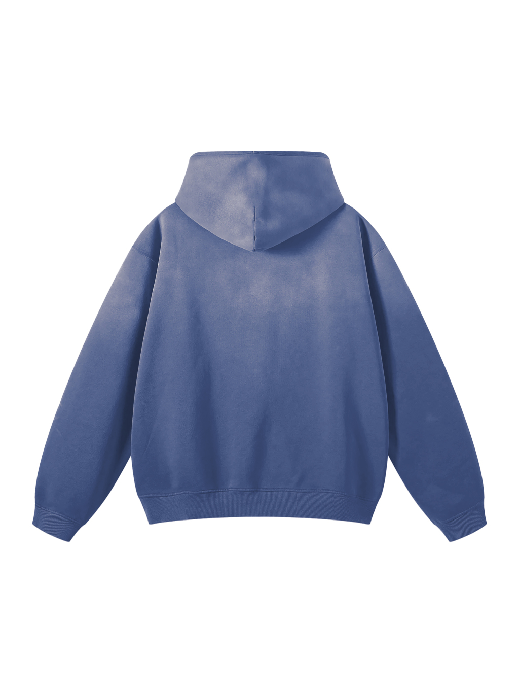 (Denim Blue)Streetwear Monkey Washed Dyed Fleece Hoodie | Dropshipping-2