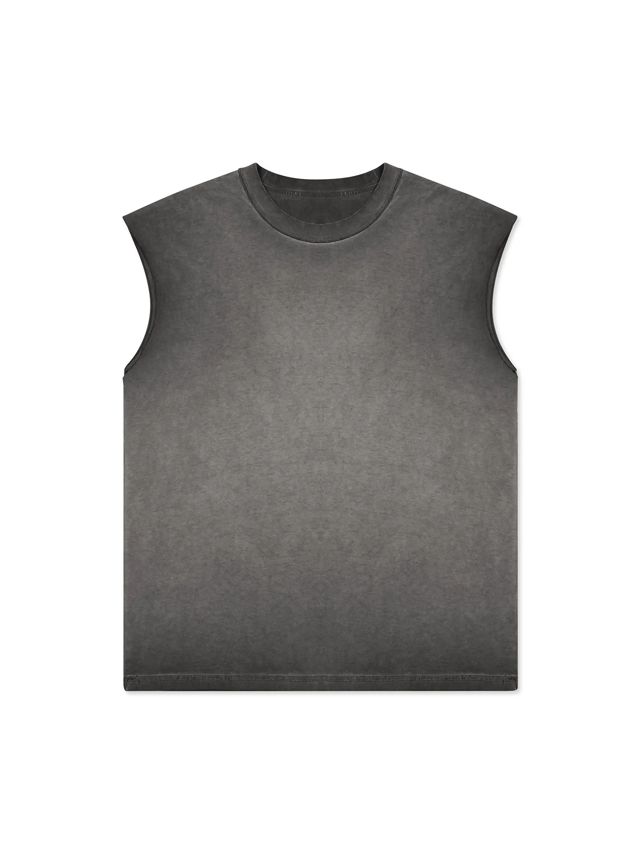 Streetwear Unisex Ombre Vintage Stone Wash Tank Top - Thumbnail Image