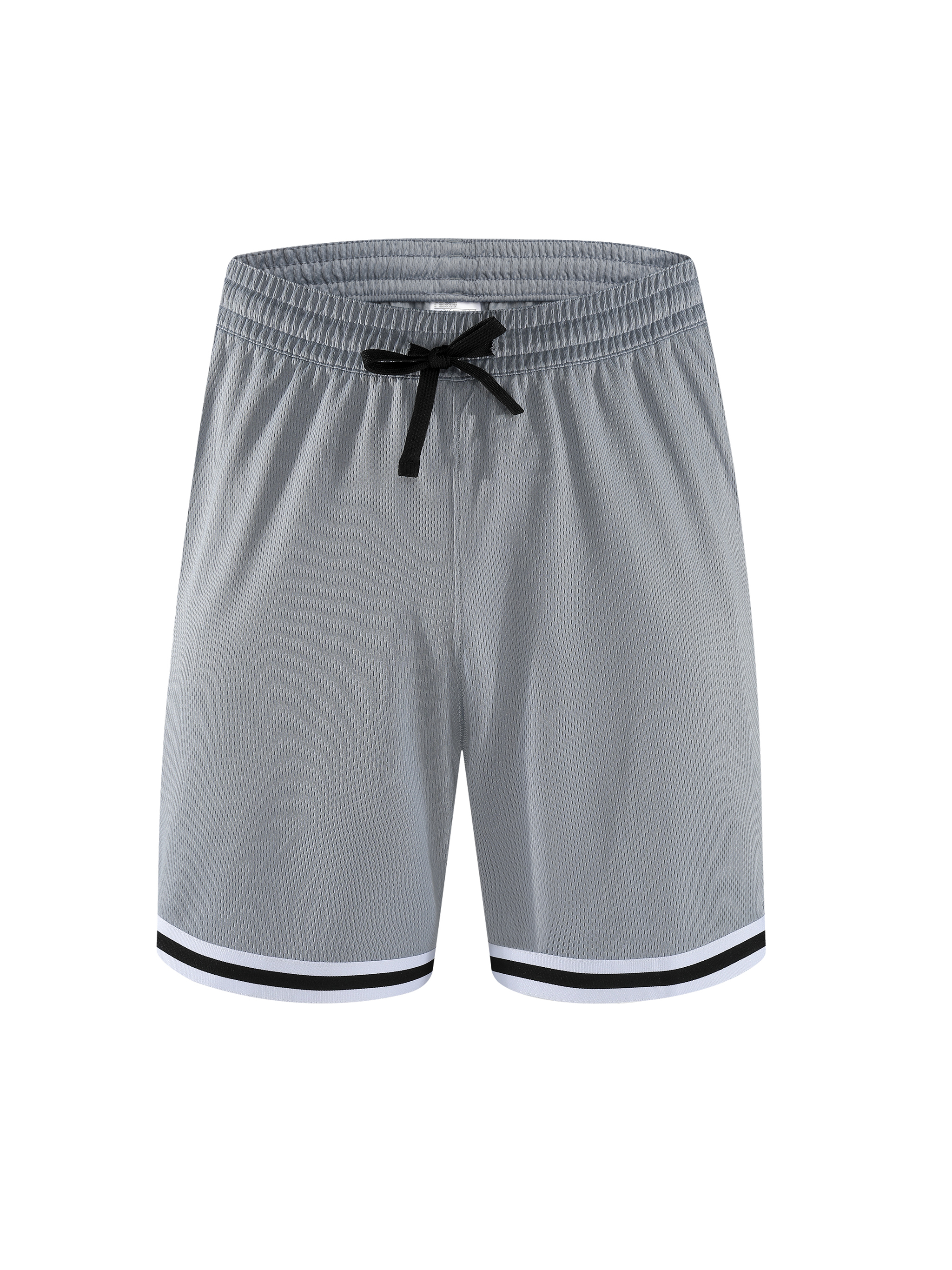 Classic Stripe Trim Zip Pocket Basketball Shorts - 160 GSM - Thumbnail Image