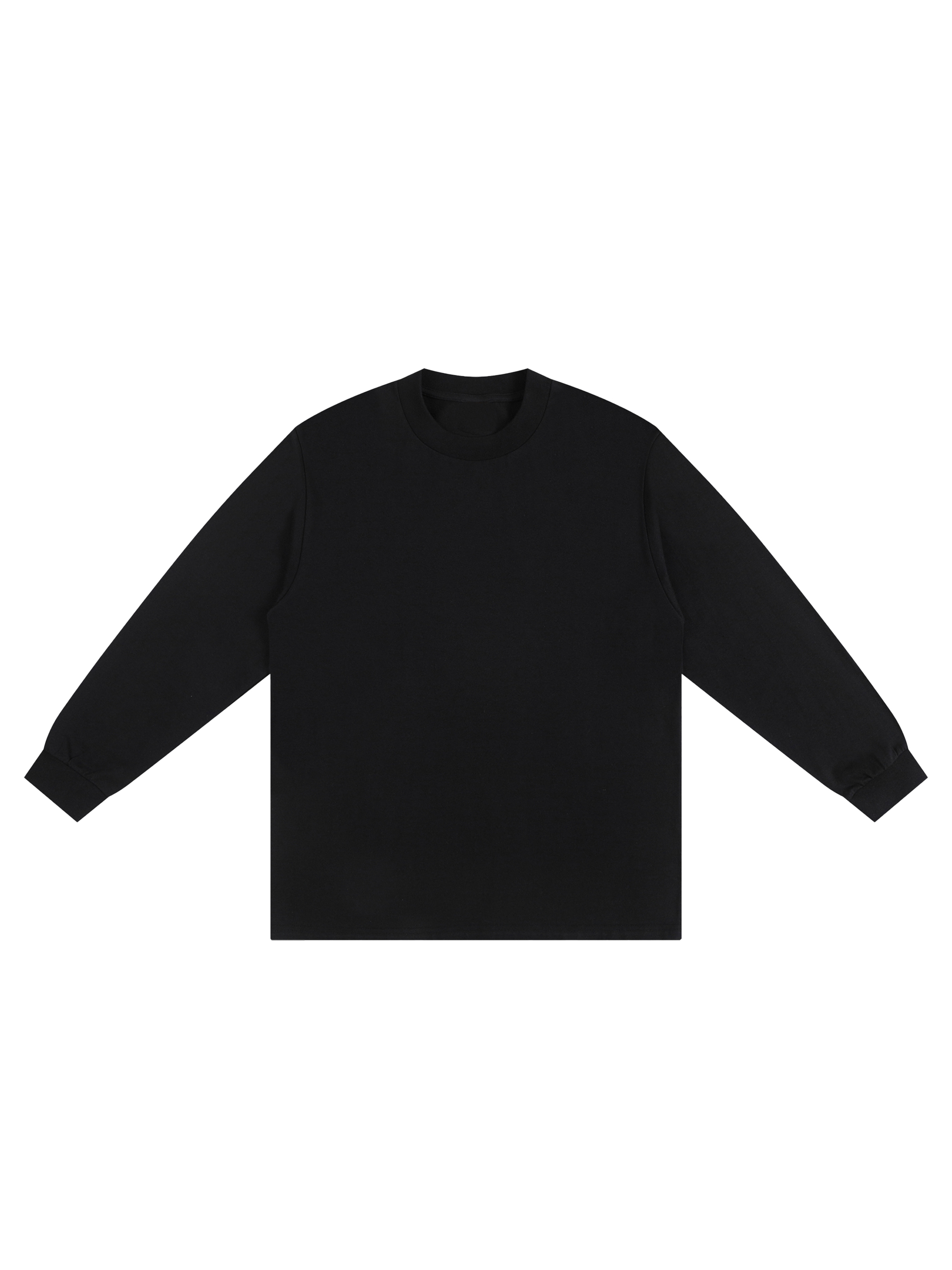 Unisex Crew Neck 270g Heavyweight 100% Cotton Drop Shoulder Long Sleeve Shirt - Thumbnail Image