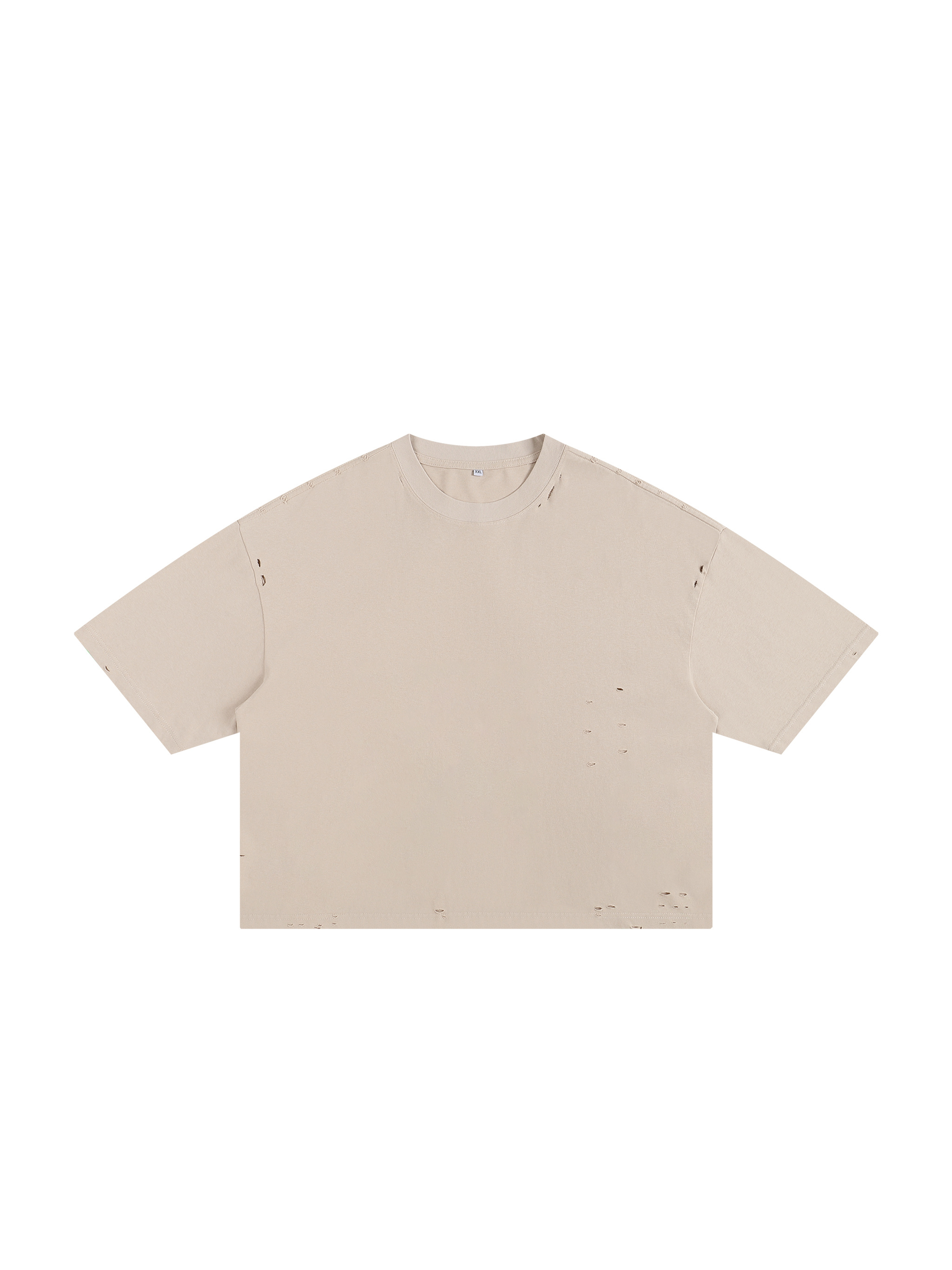 Classic Frayed Boxy Tee - 250 GSM