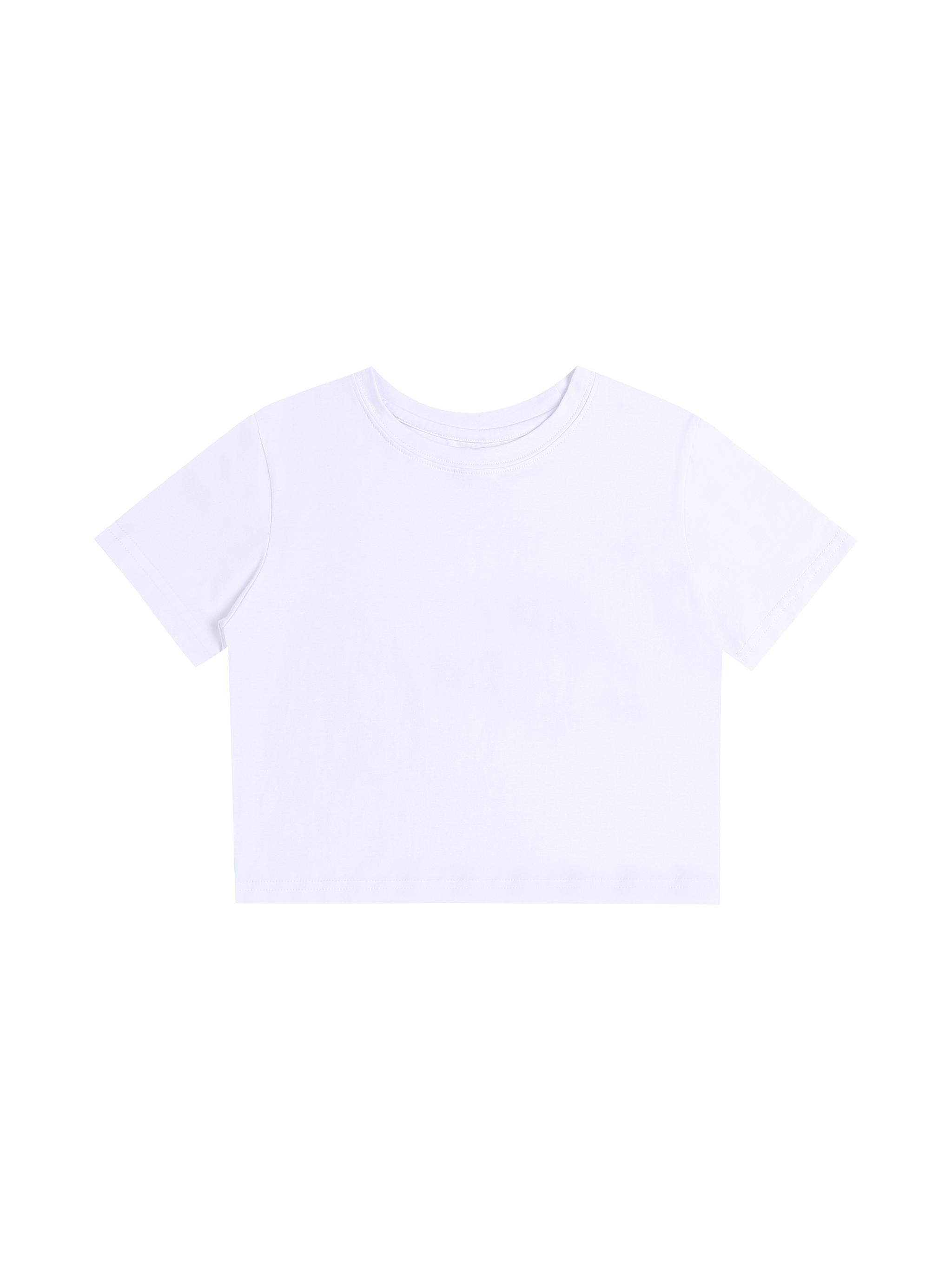 Women's Fitted Crop Tee | Bodycon T-Shirt - Thumbnail Image