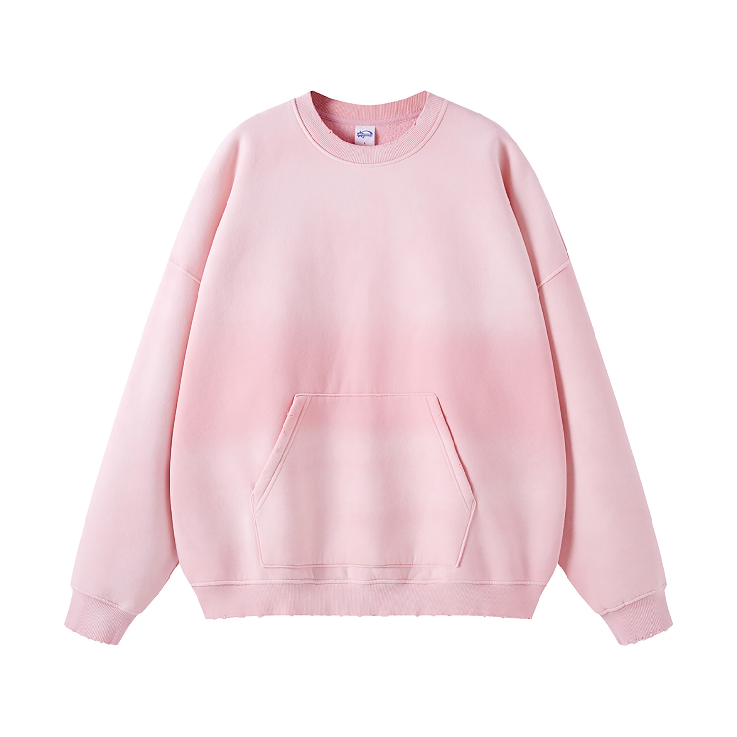 Streetwear Colored Gradient Washed Effect Pullover - Print On Demand-14