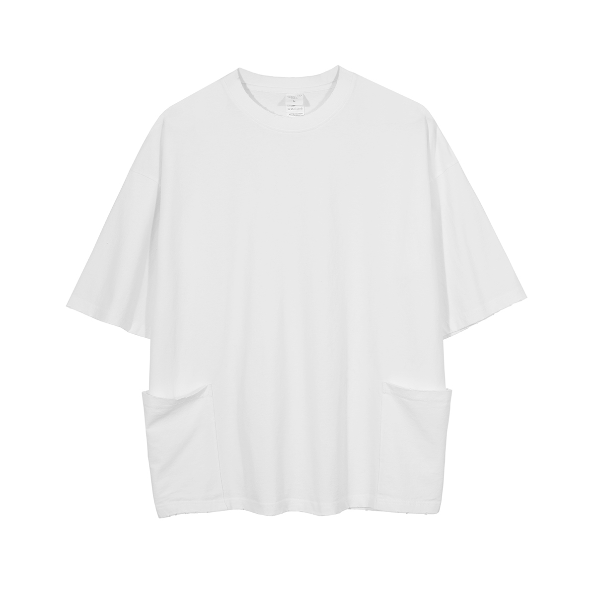 Streetwear Unisex Side Pockets T-shirt - Print On Demand | HugePOD-4