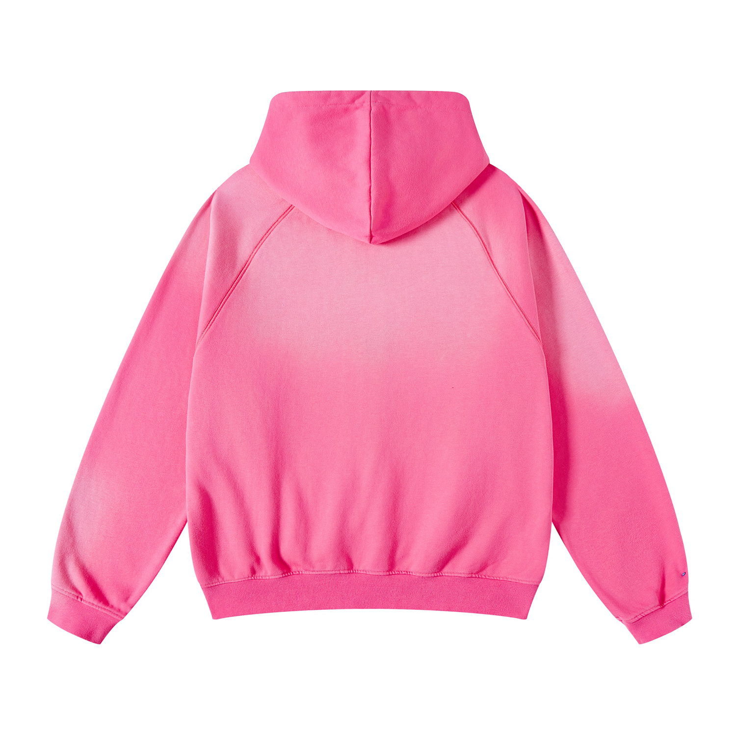 Streetwear Unisex Ombre Washed Effect Colored Hoodie - Print On Demand-9