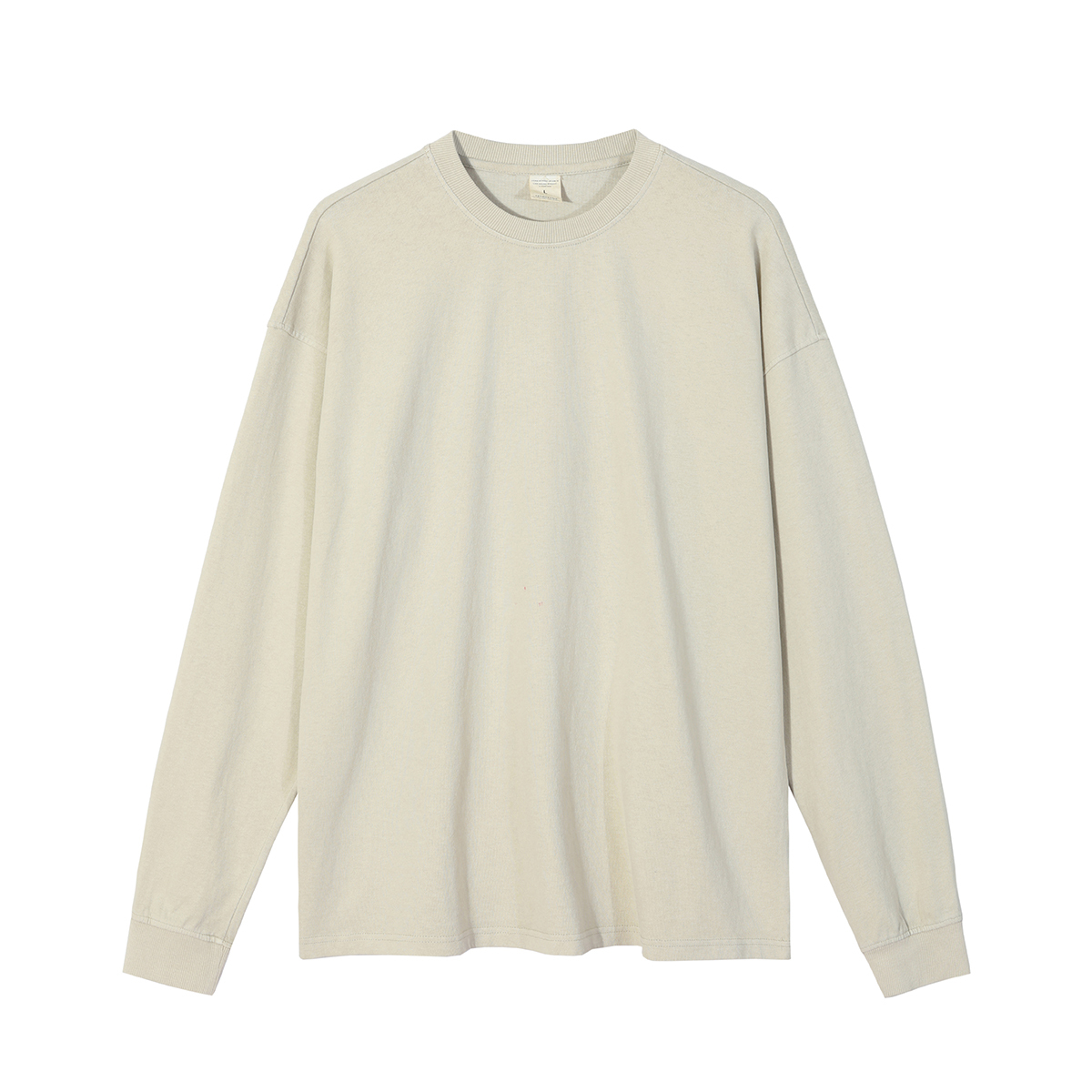 Streetwear Unisex Drop Shoulder Stone Wash Long Sleeve Tee - Print On Demand | HugePOD-8