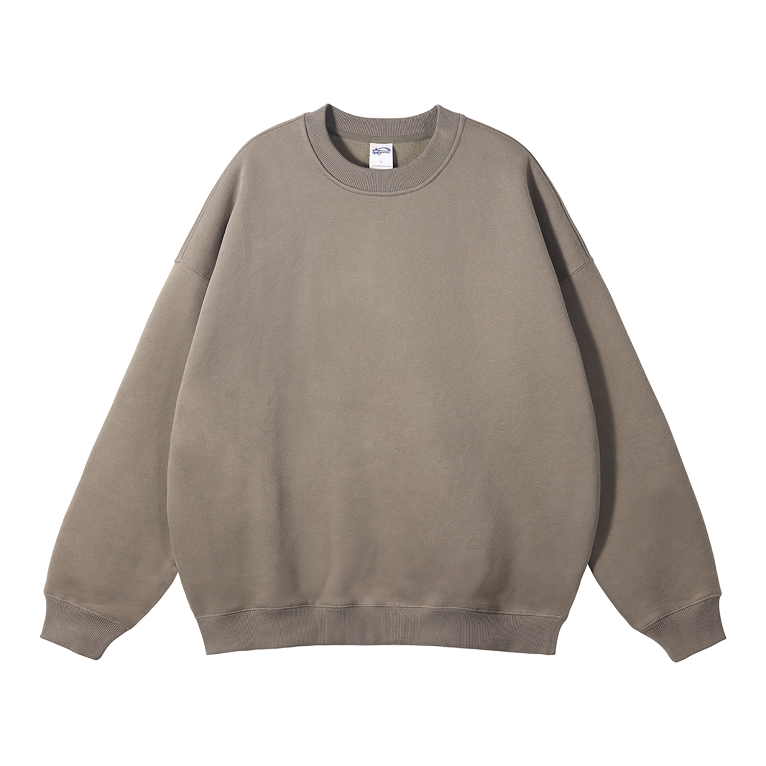 Streetwear Solid Color Fleece Pullover - Print On Demand-23