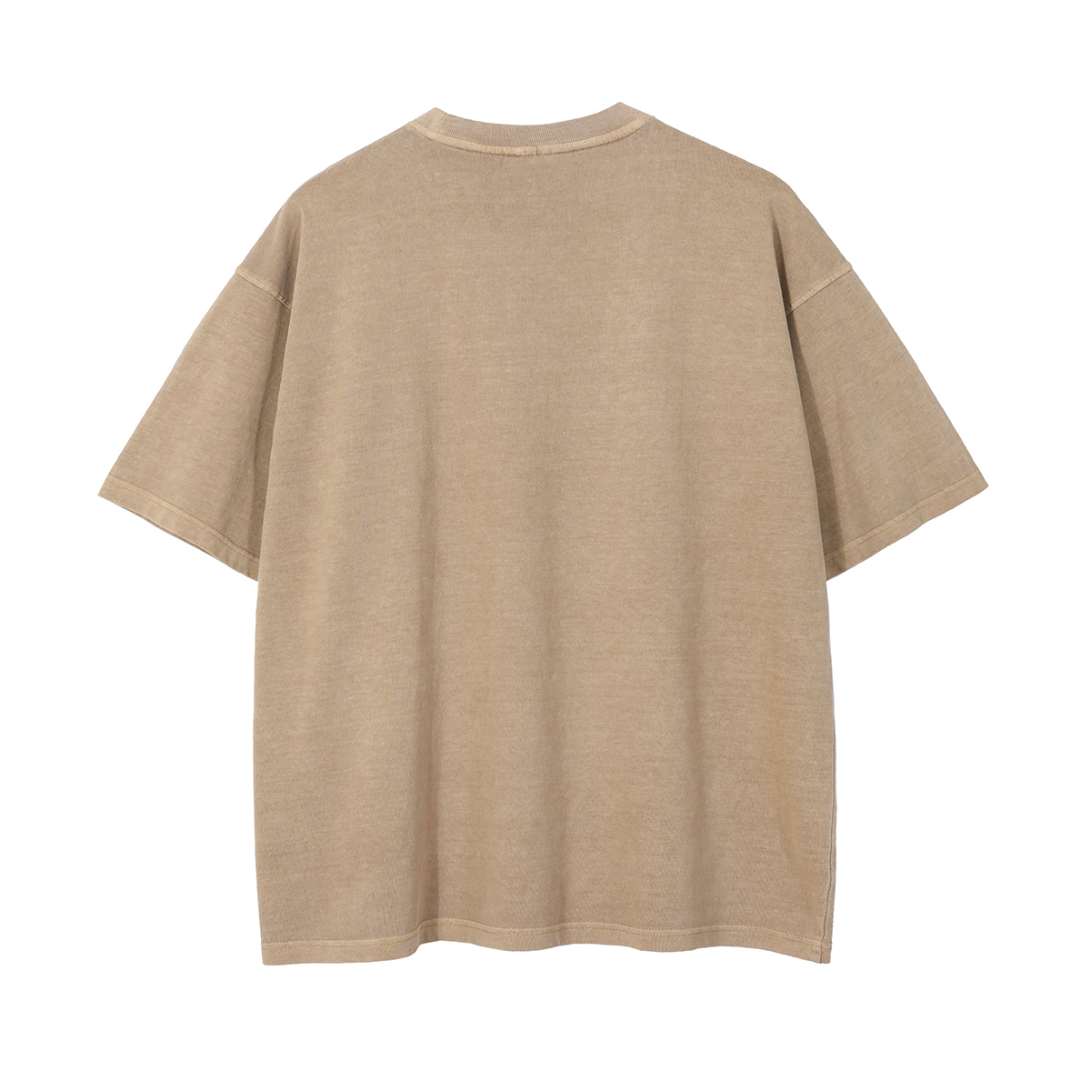 Streetwear Unisex Drop Shoulder Stone Wash T-Shirt - Print on Demand | HugePOD-10